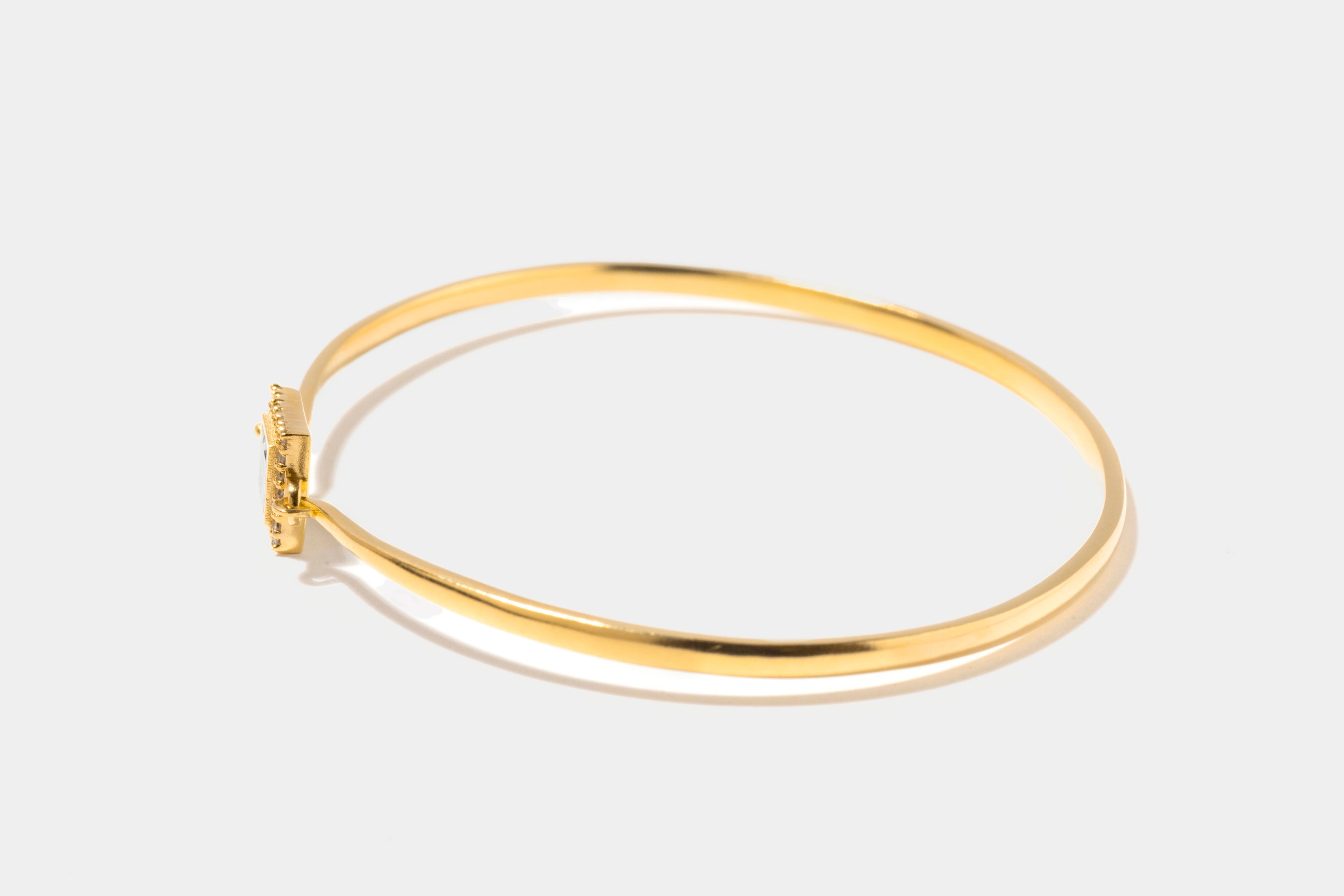 Nava  Square Gold Vermeil Bangle Bracelet