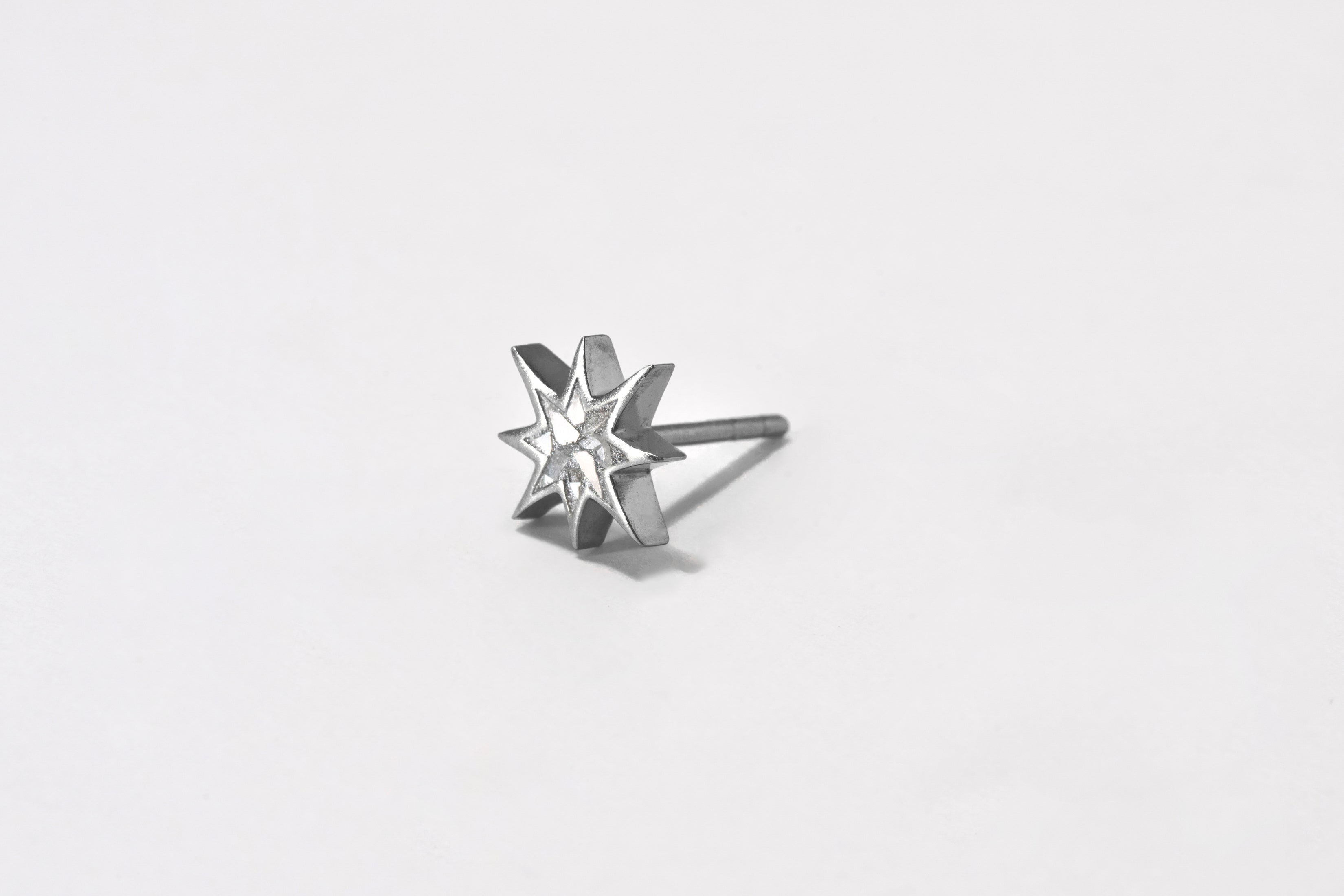 Mini Nash Oxidized Stud Earrings