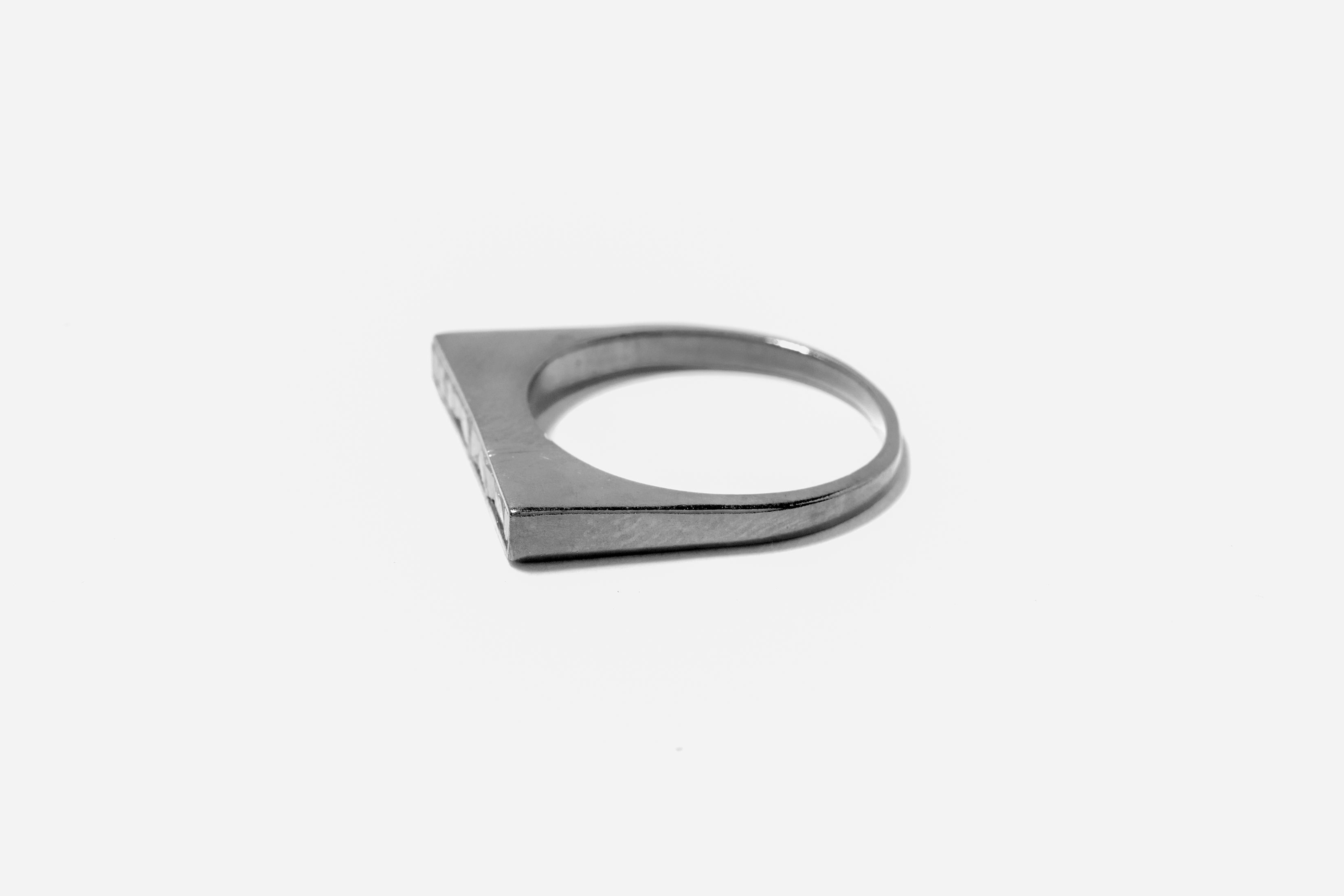 Michelle Oxidized Silver Ring