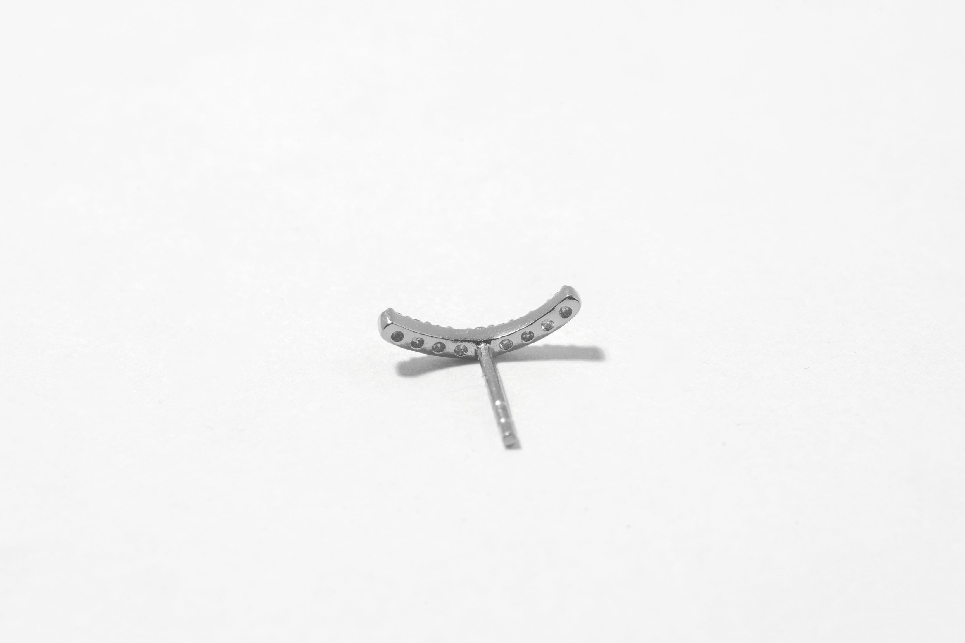 Lola Oxidized Silver Stud Earrings