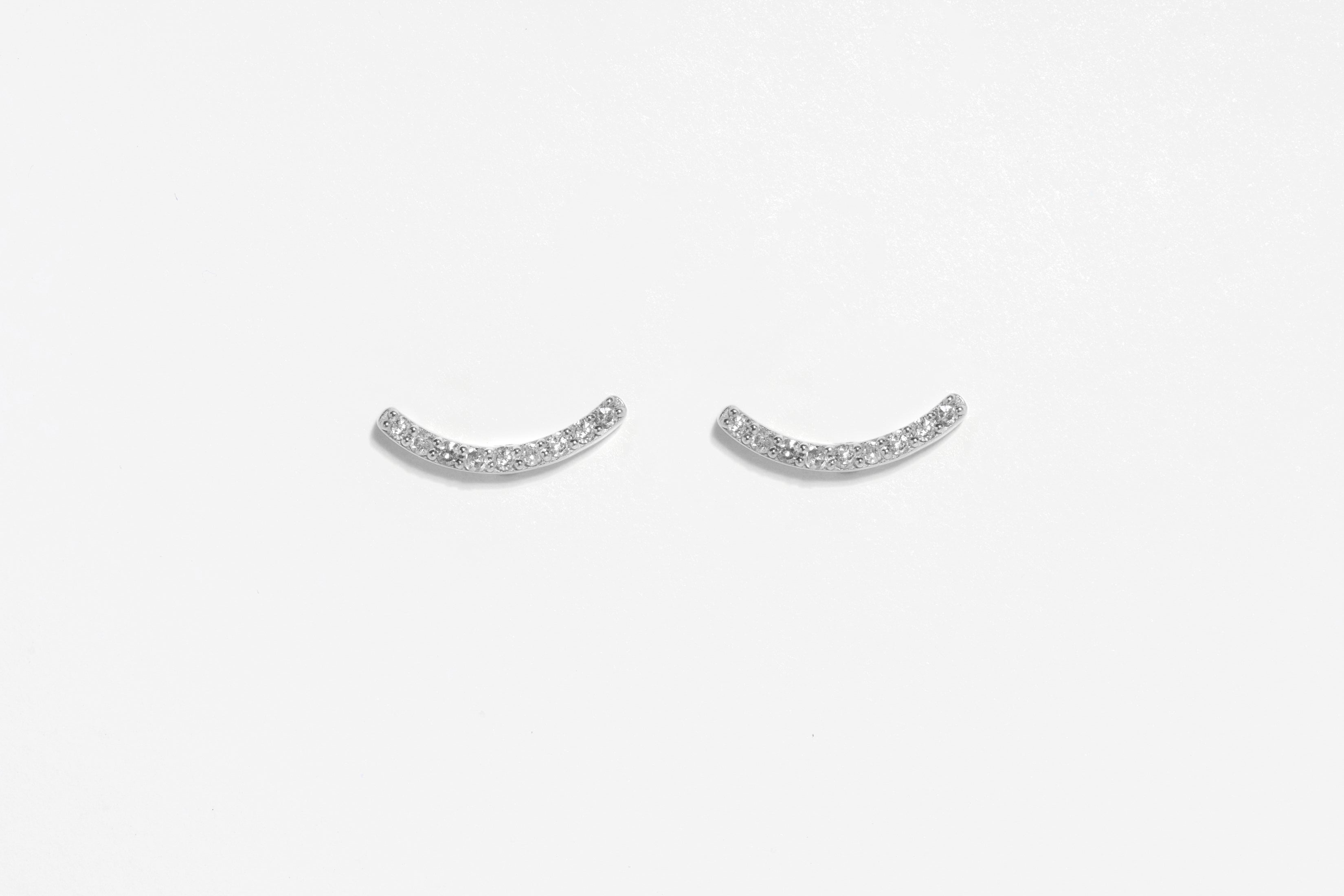Lola Oxidized Silver Stud Earrings