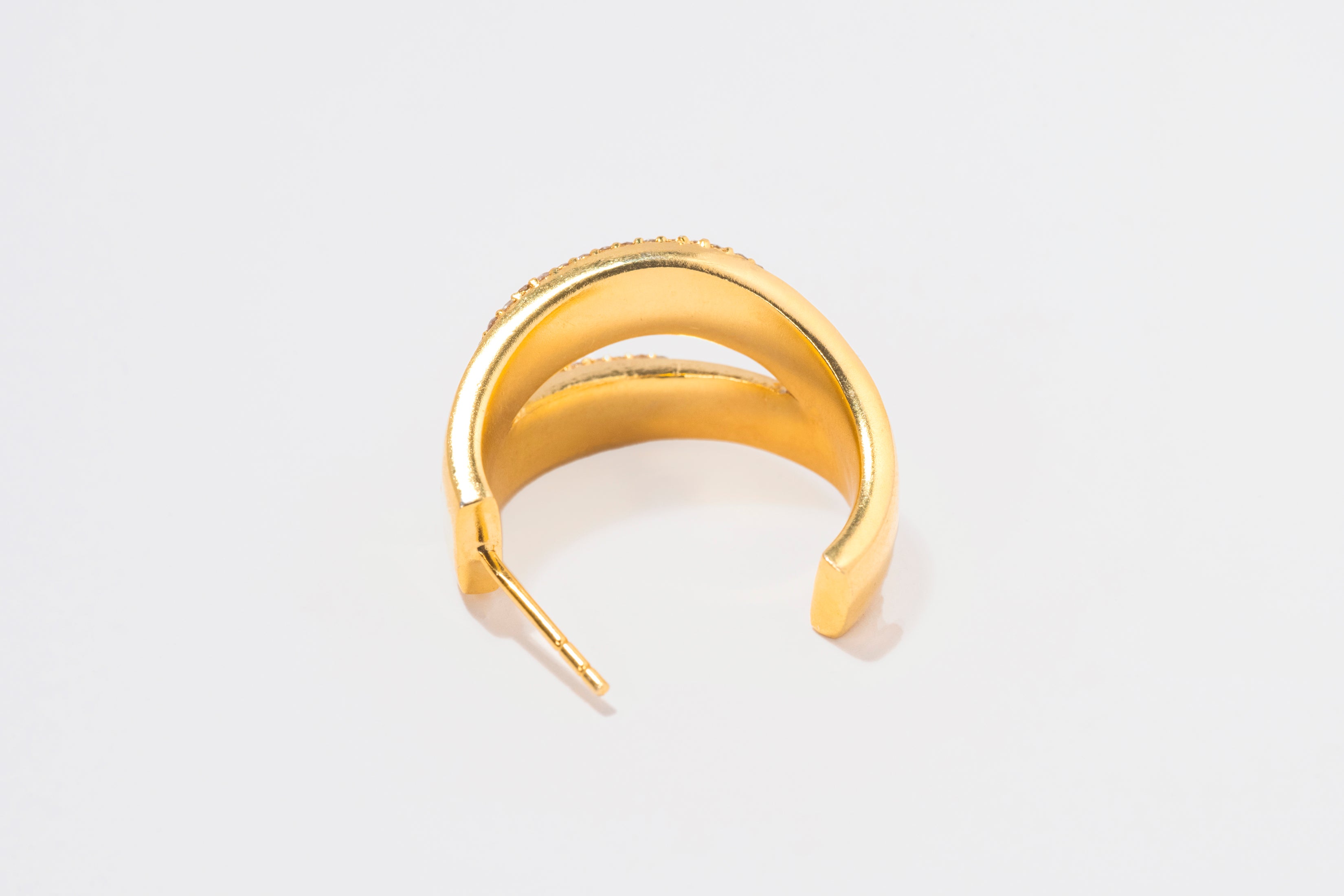 Beeja Gold Vermeil Double Hoop Earrings