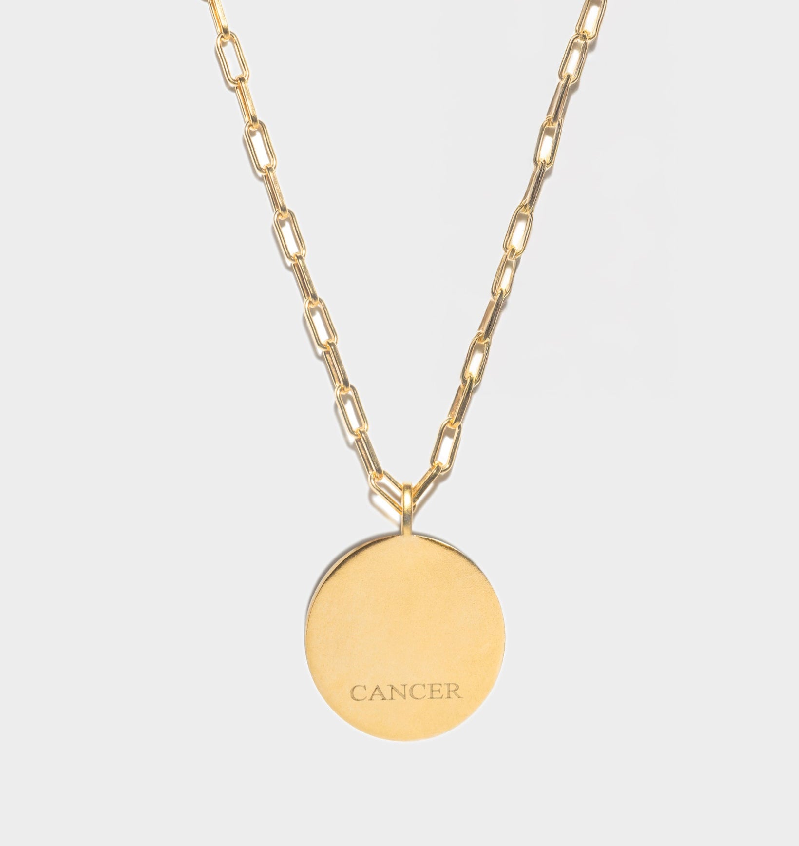 Cancer Gold Vermeil Pendant Necklace
