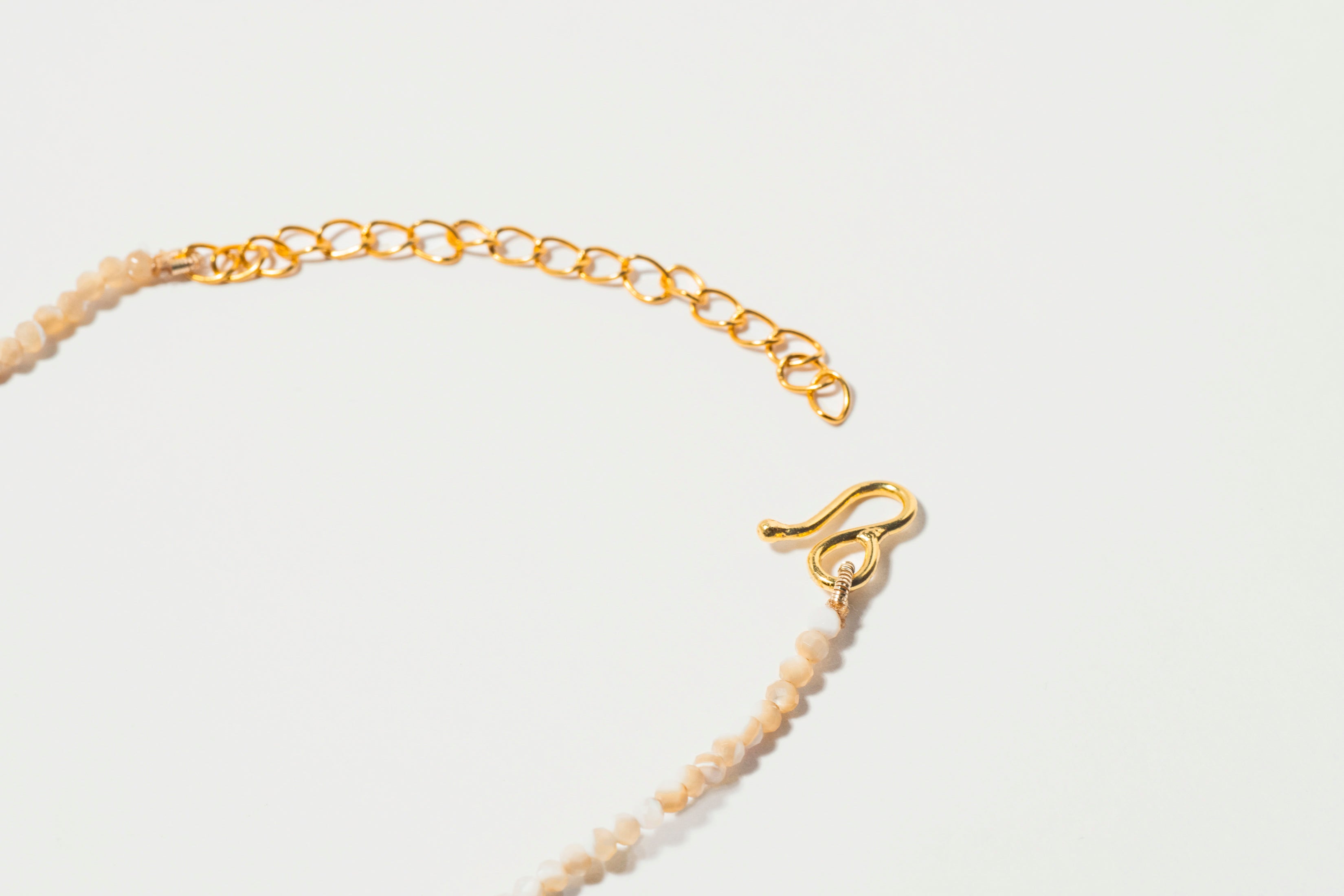 Dagny Round  Beaded Gold Vermeil Necklace