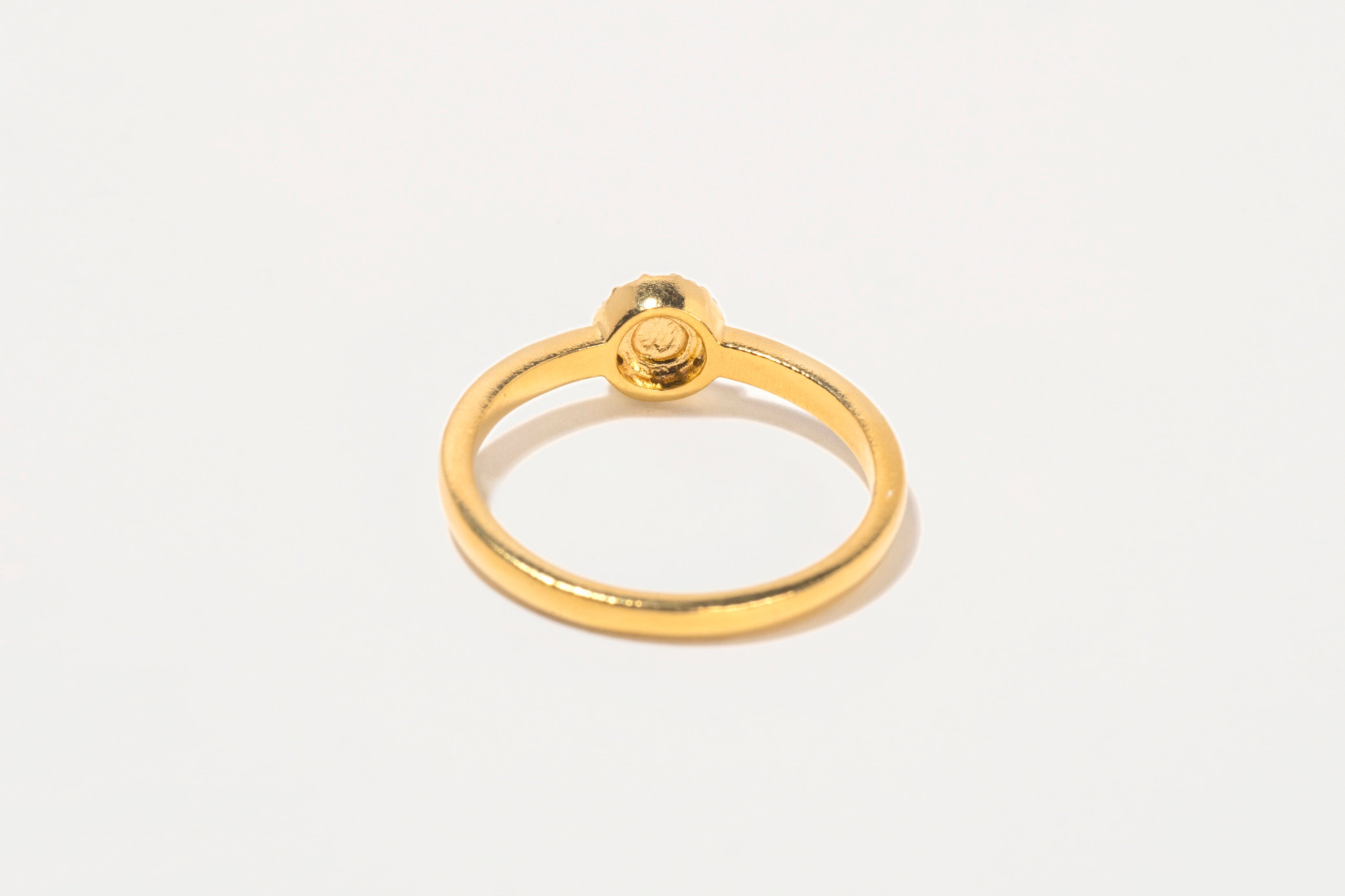 Dagny Round Gold Vermeil Ring