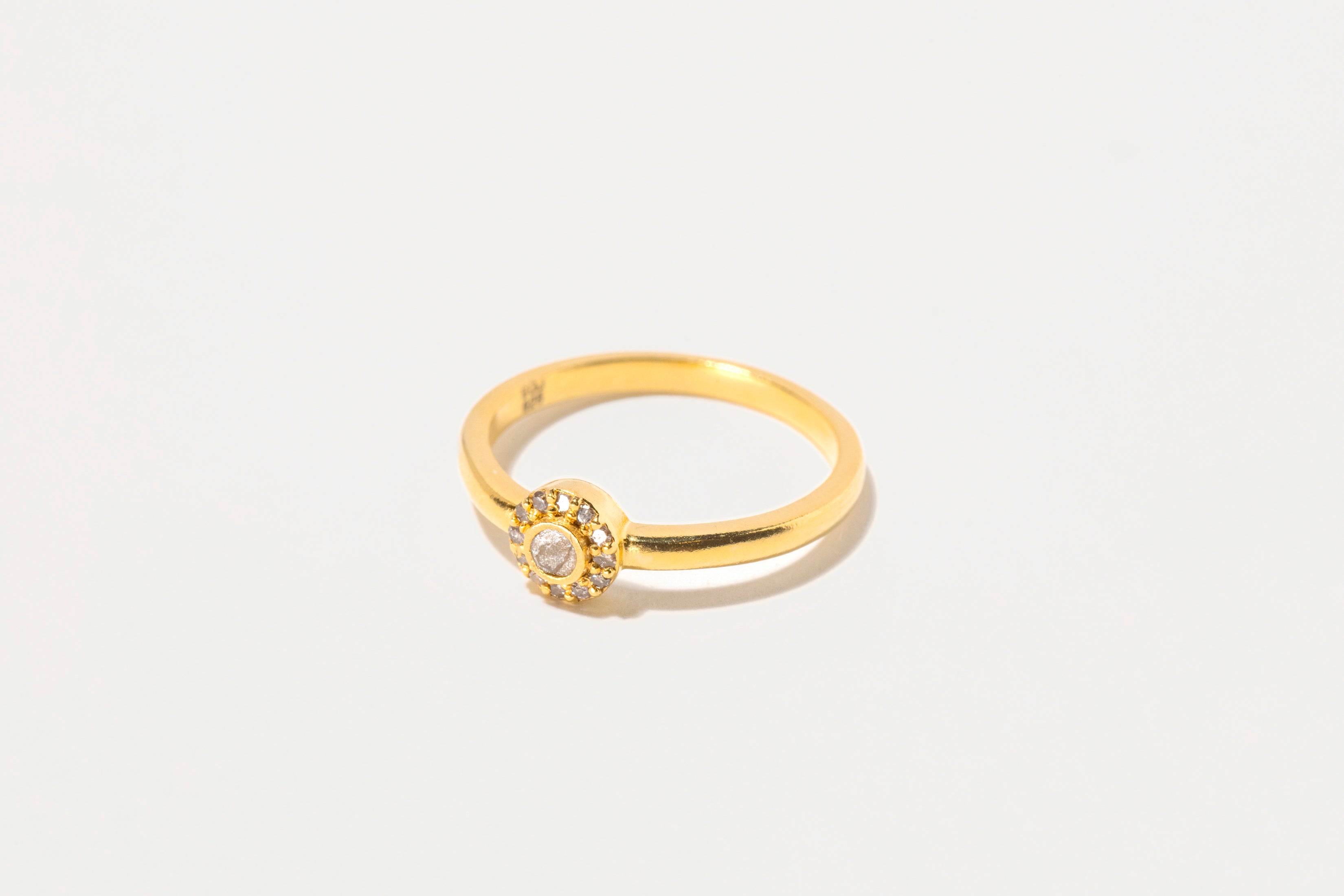 Dagny Round Gold Vermeil Ring