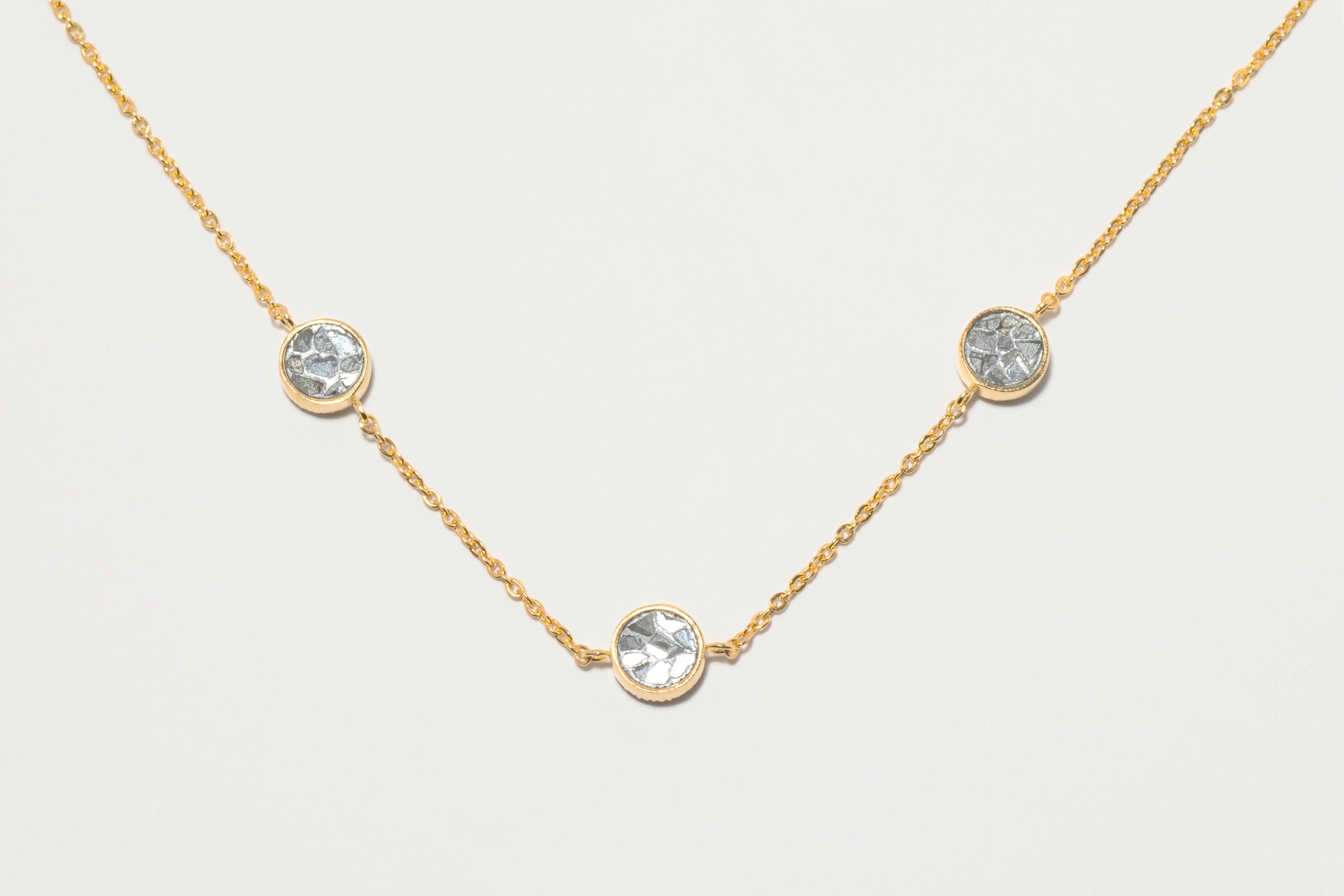 Dagny Round Gold Vermeil Station Necklace