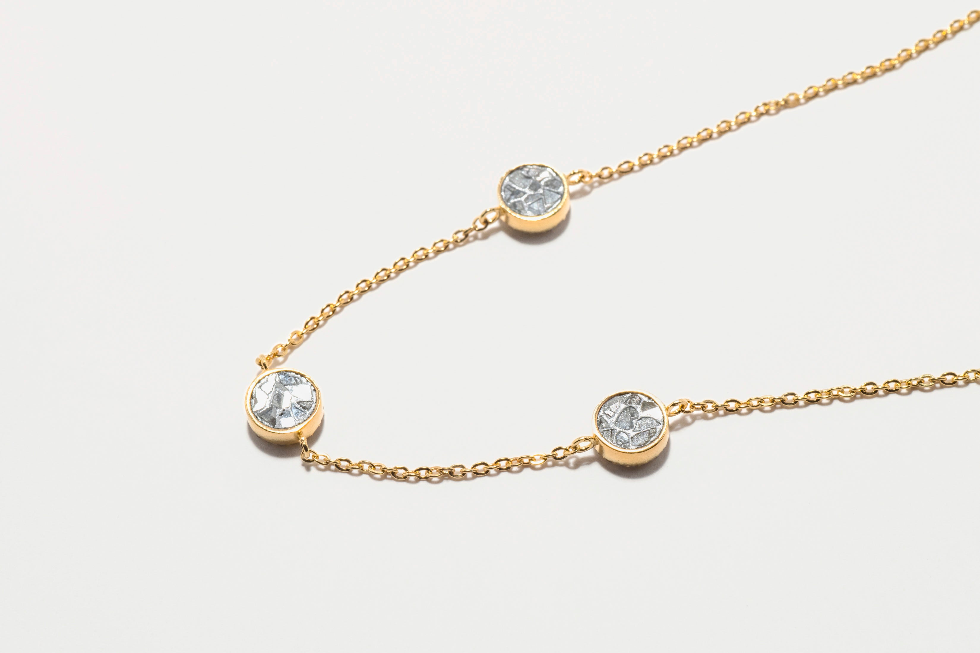 Dagny Round Gold Vermeil Station Necklace