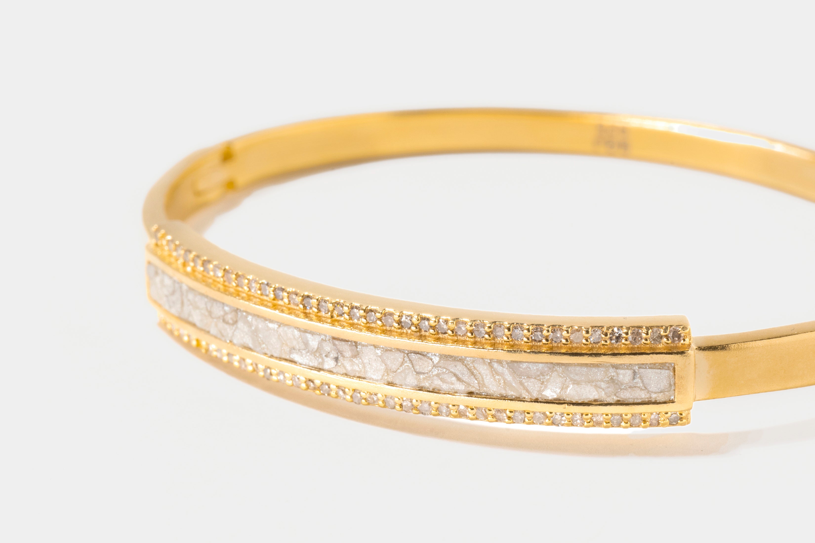 Hapur Pave Diamond Gold Vermeil Bangle Bracelet