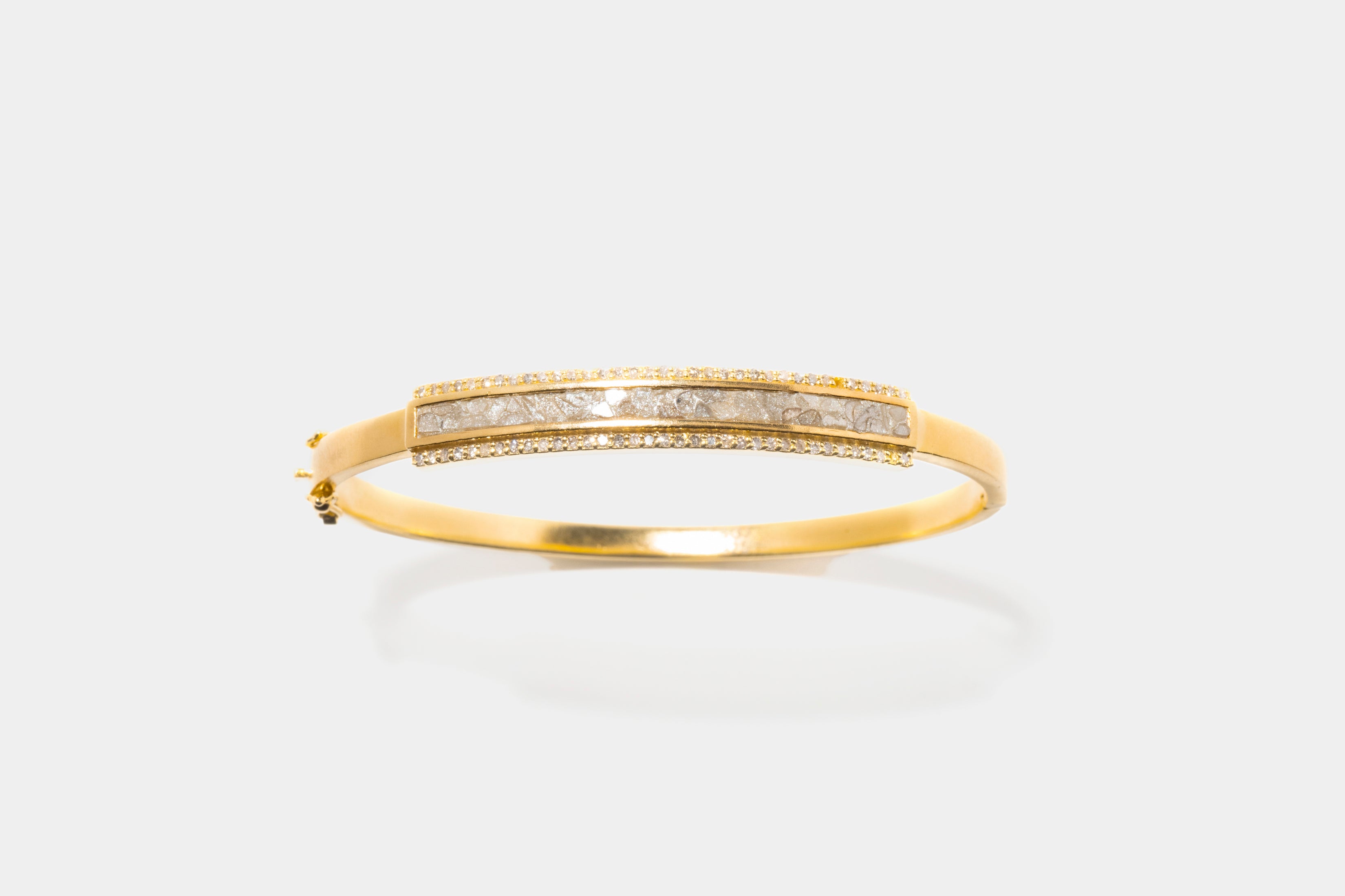 Hapur Pave Diamond Gold Vermeil Bangle Bracelet