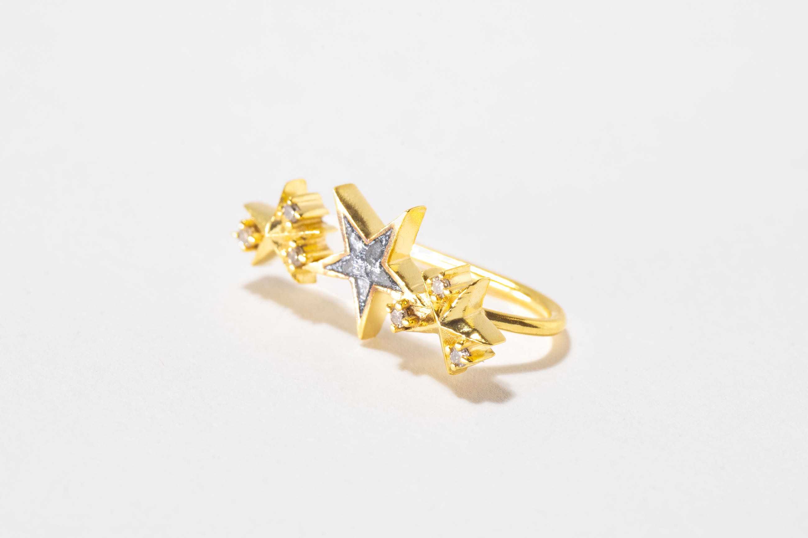 Kiah Star Gold Vermeil Ear Crawler Earrings