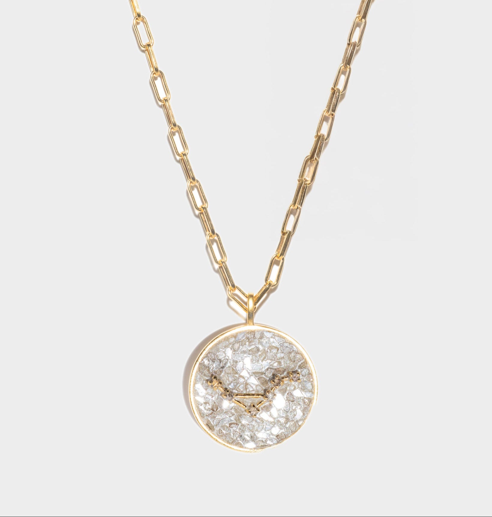 Libra Gold Vermeil Pendant Necklace