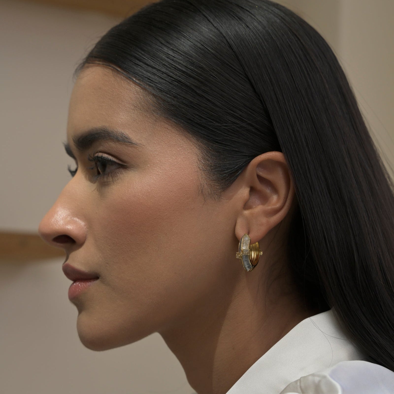 Lokkich Gold Vermeil Hoop Earrings