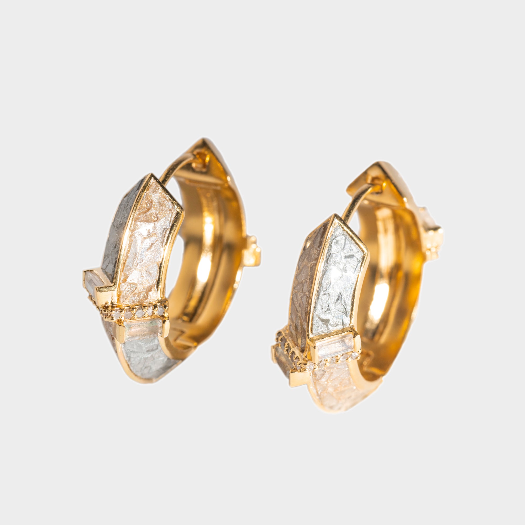 Lokkich Gold Vermeil Hoop Earrings