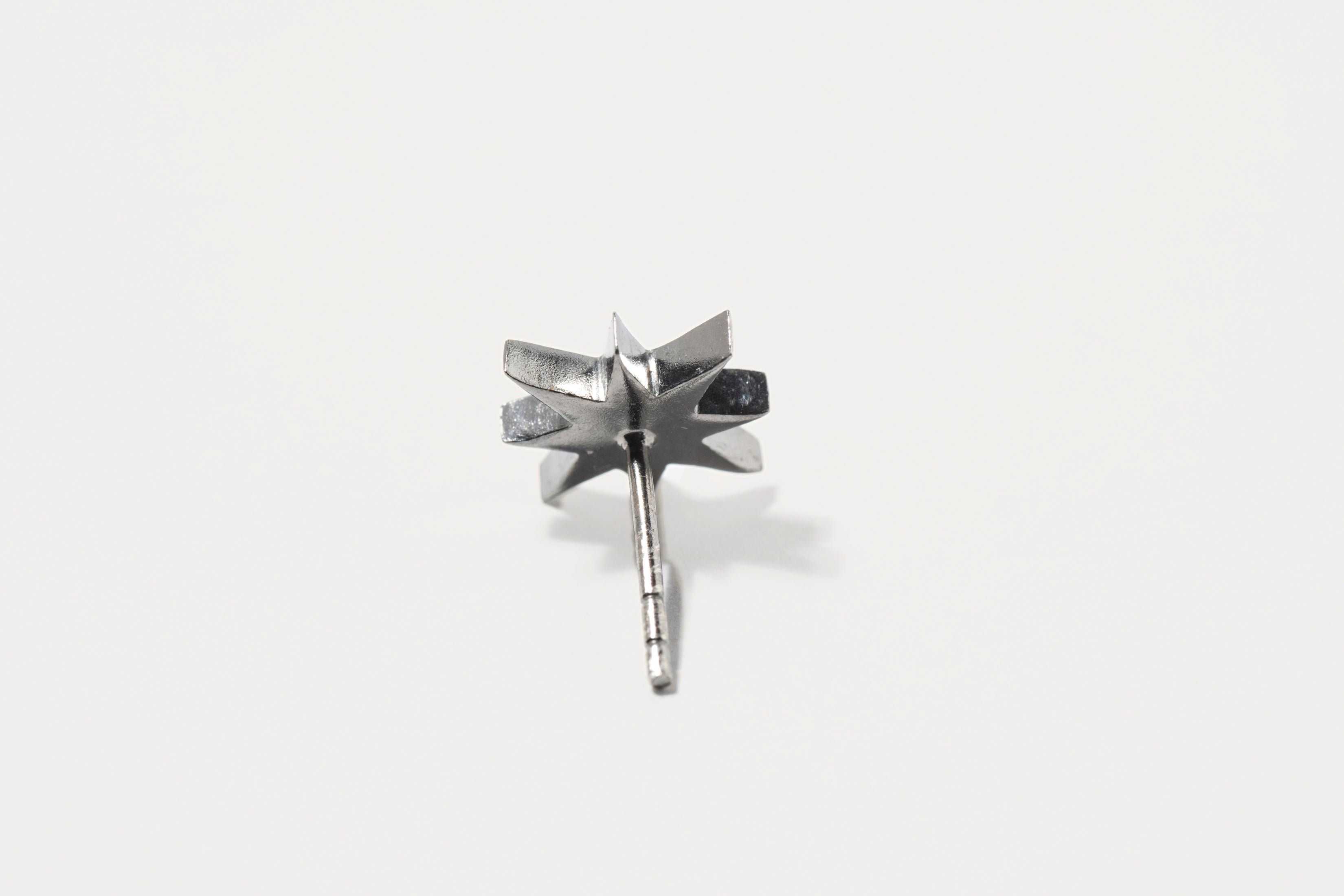 Nash Oxidized Silver Stud Earrings