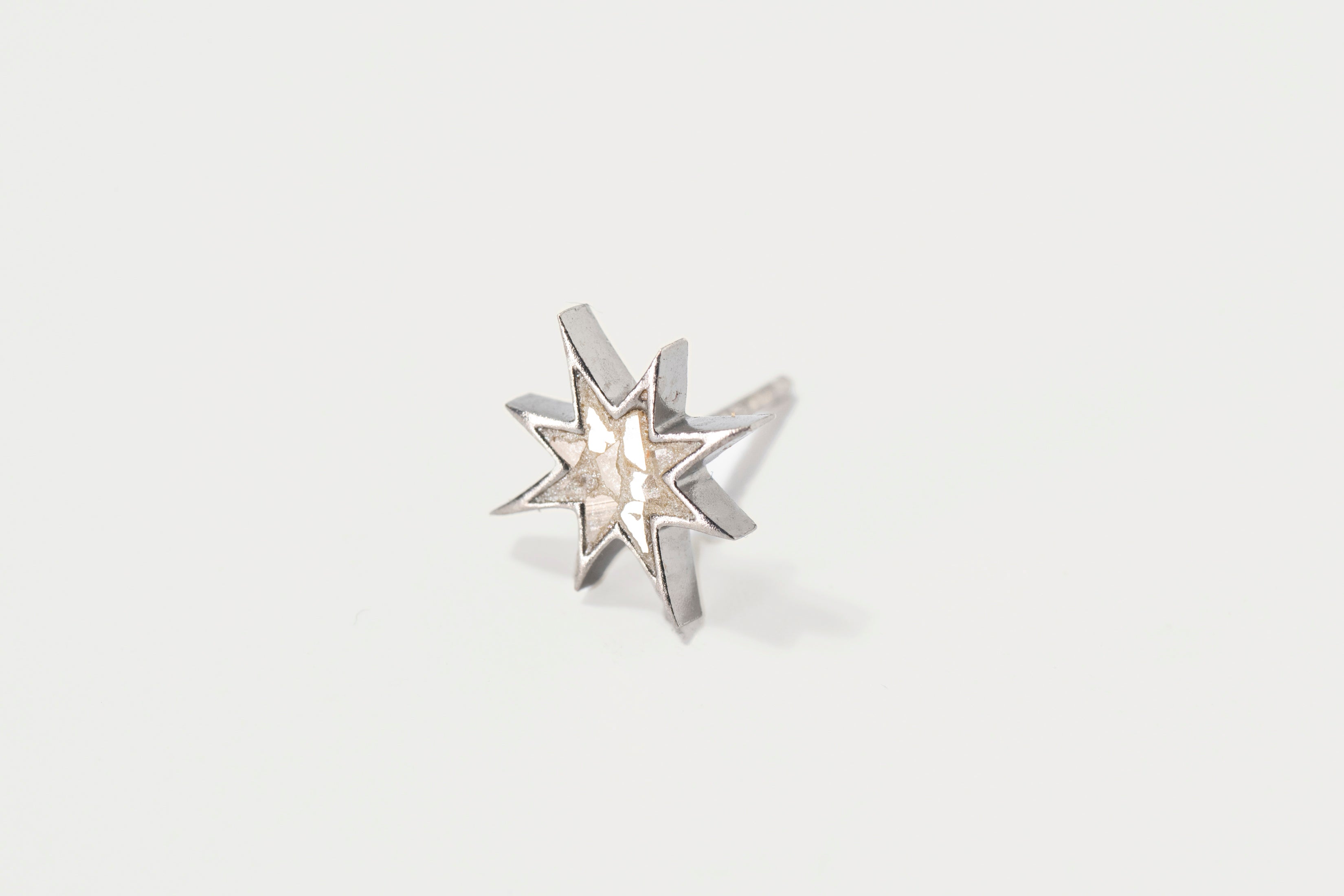 Nash Oxidized Silver Stud Earrings