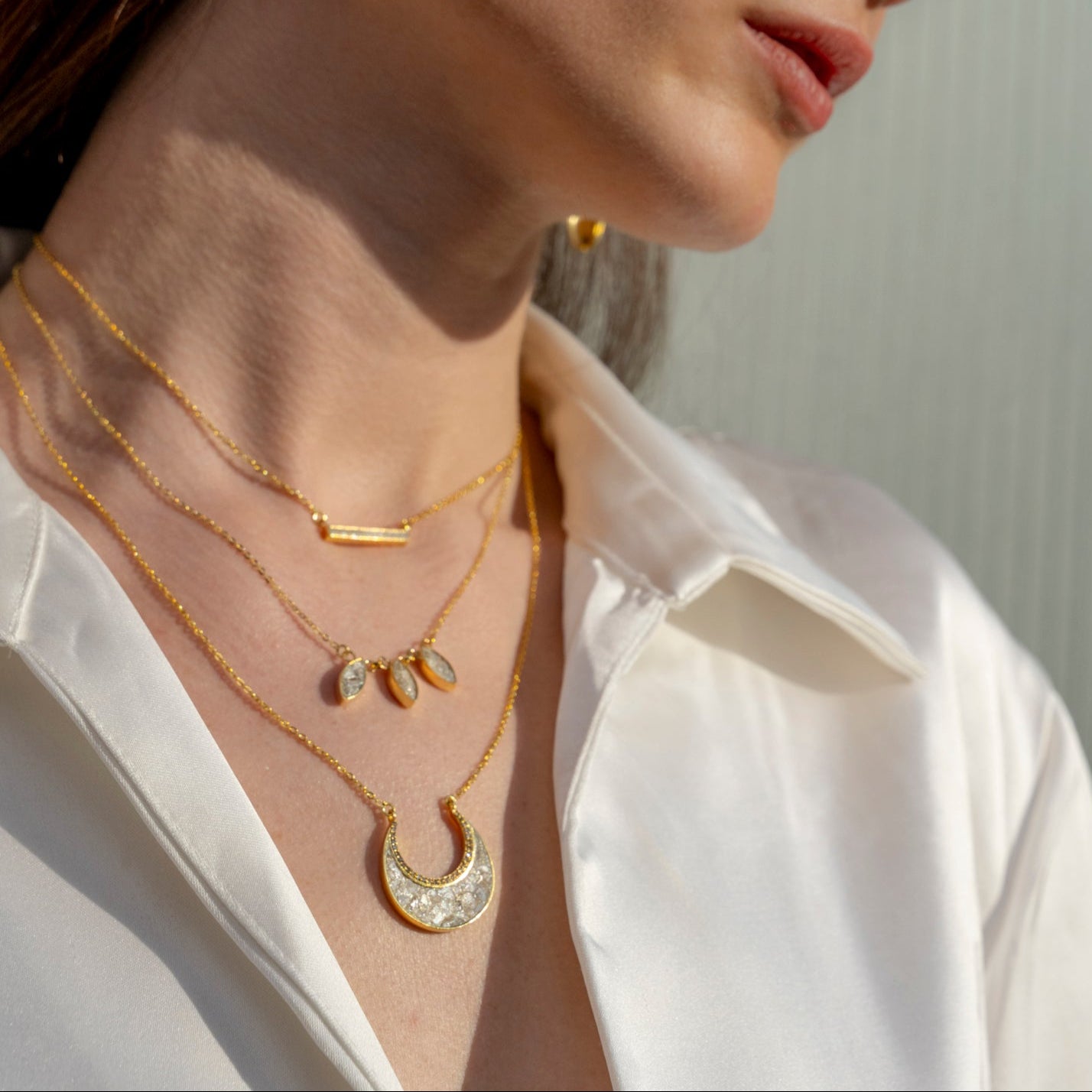 Nin Gold Vermeil Pendant Necklace