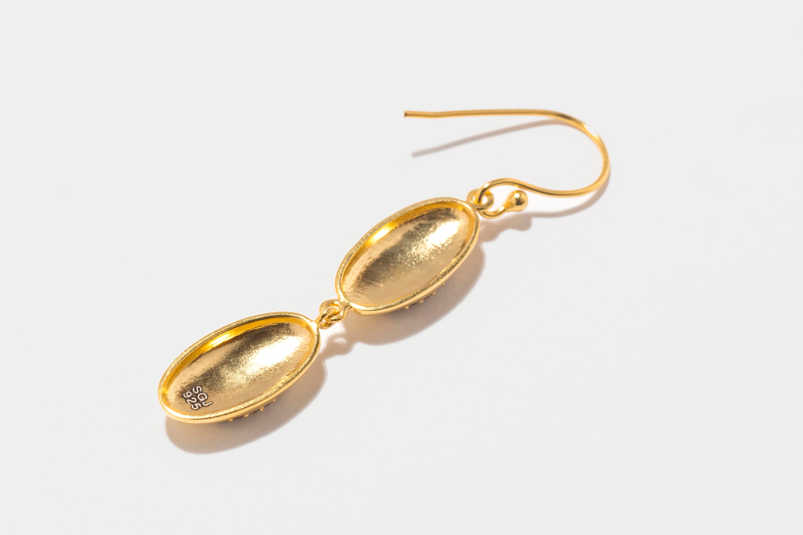 Oriana Double Drop Gold Vermeil Earrings