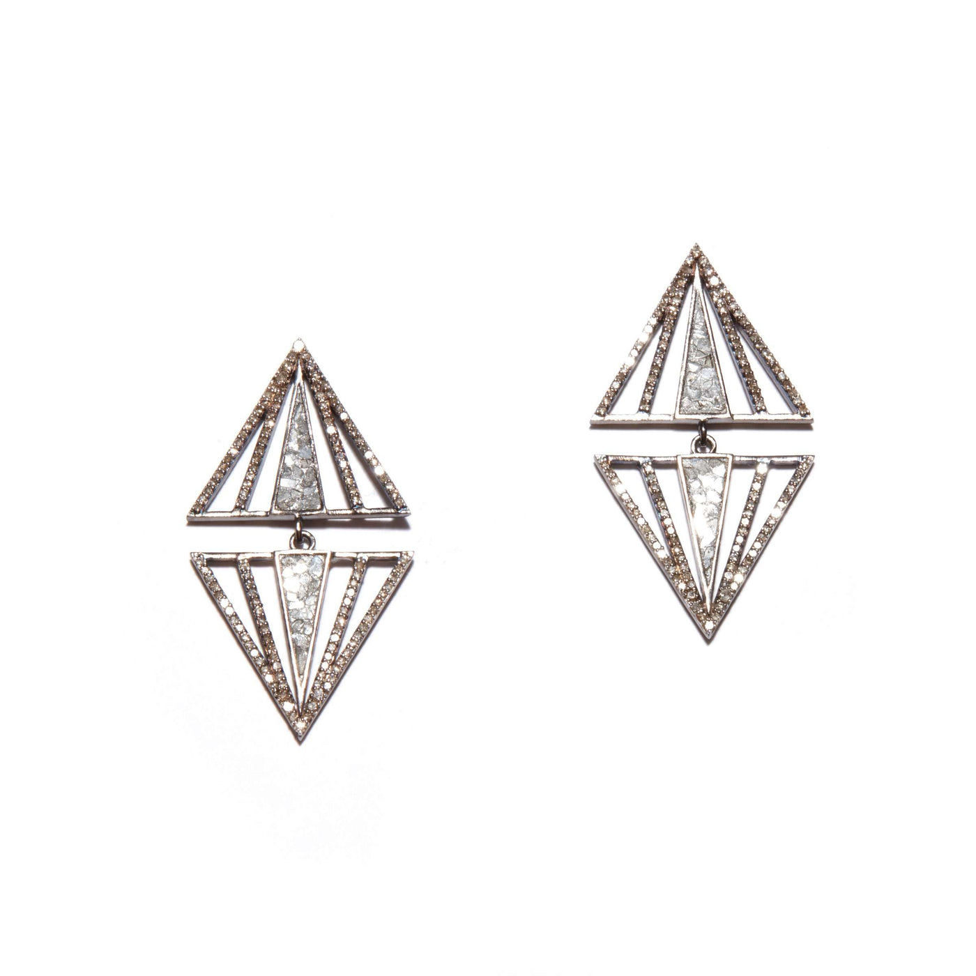Rahisi Oxidized Silver Earrings