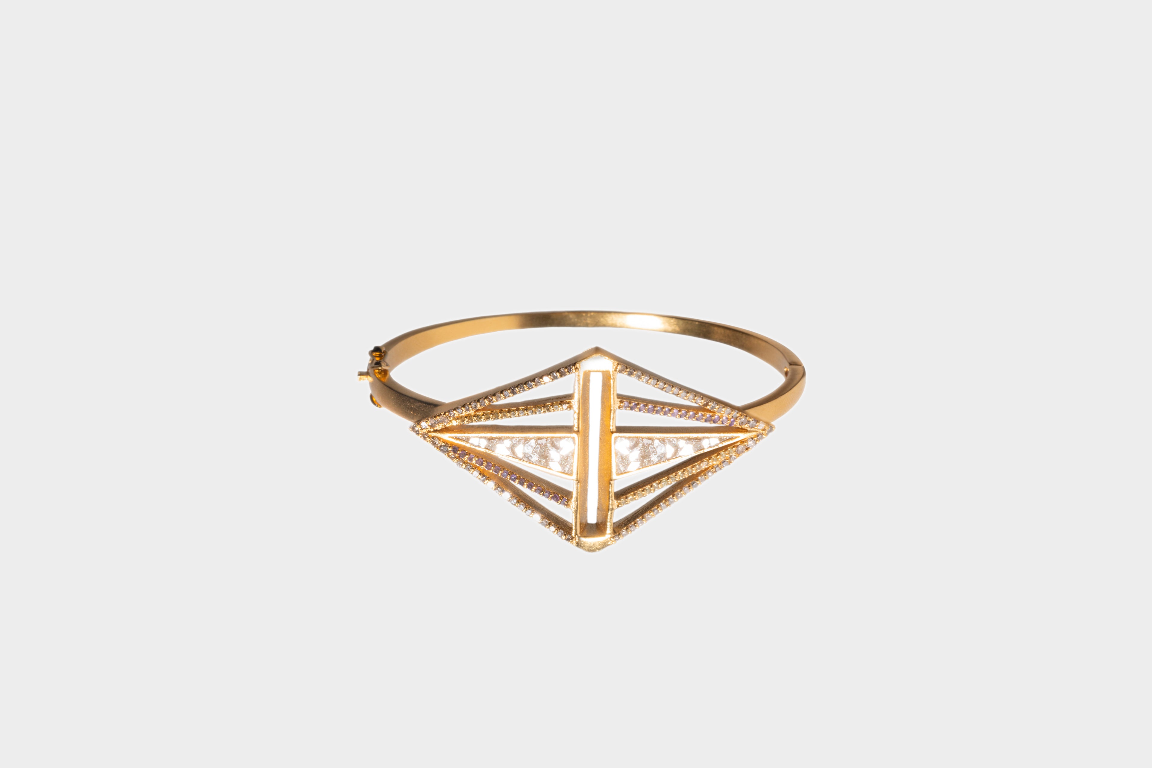 Rahisi Gold Vermeil Bangle Bracelet