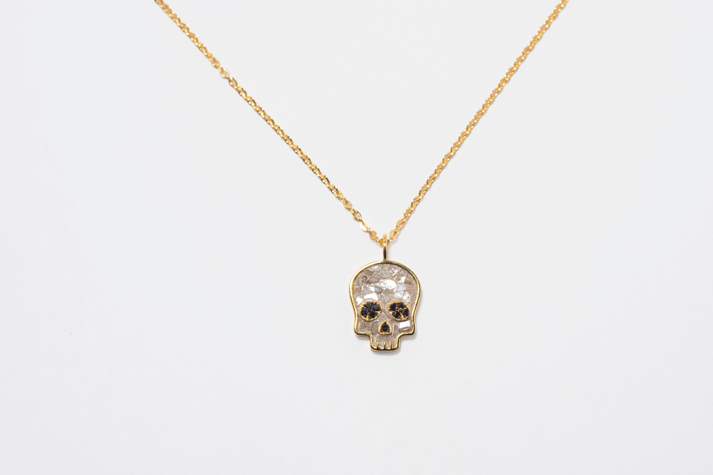 Skull Gold Vermeil Pendant Necklace I I