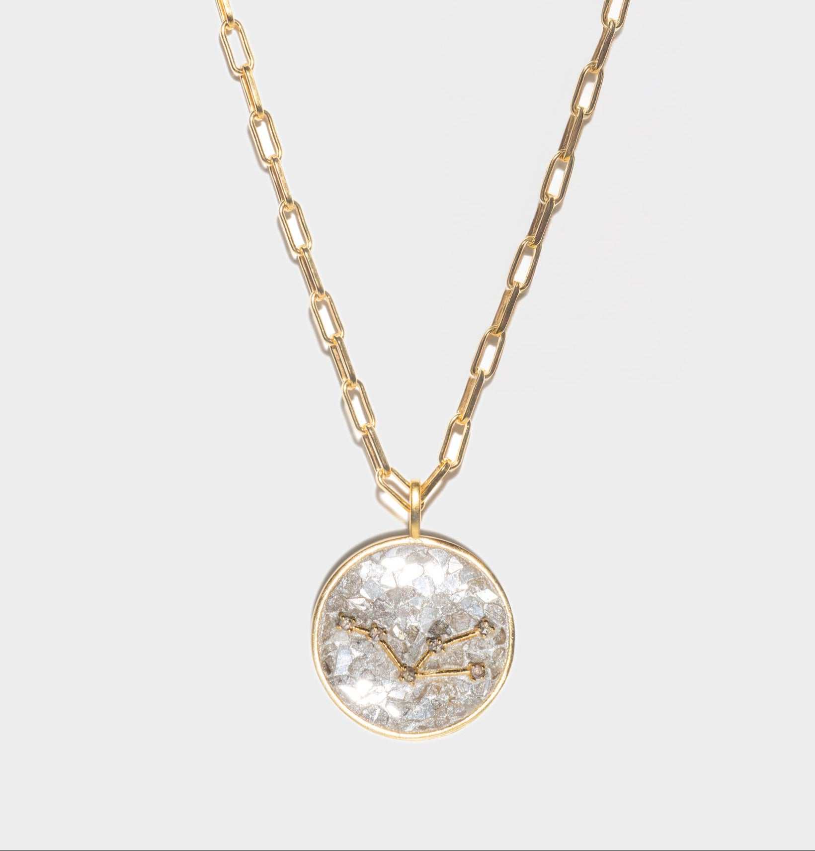 Taurus Gold Vermeil Pendant Necklace