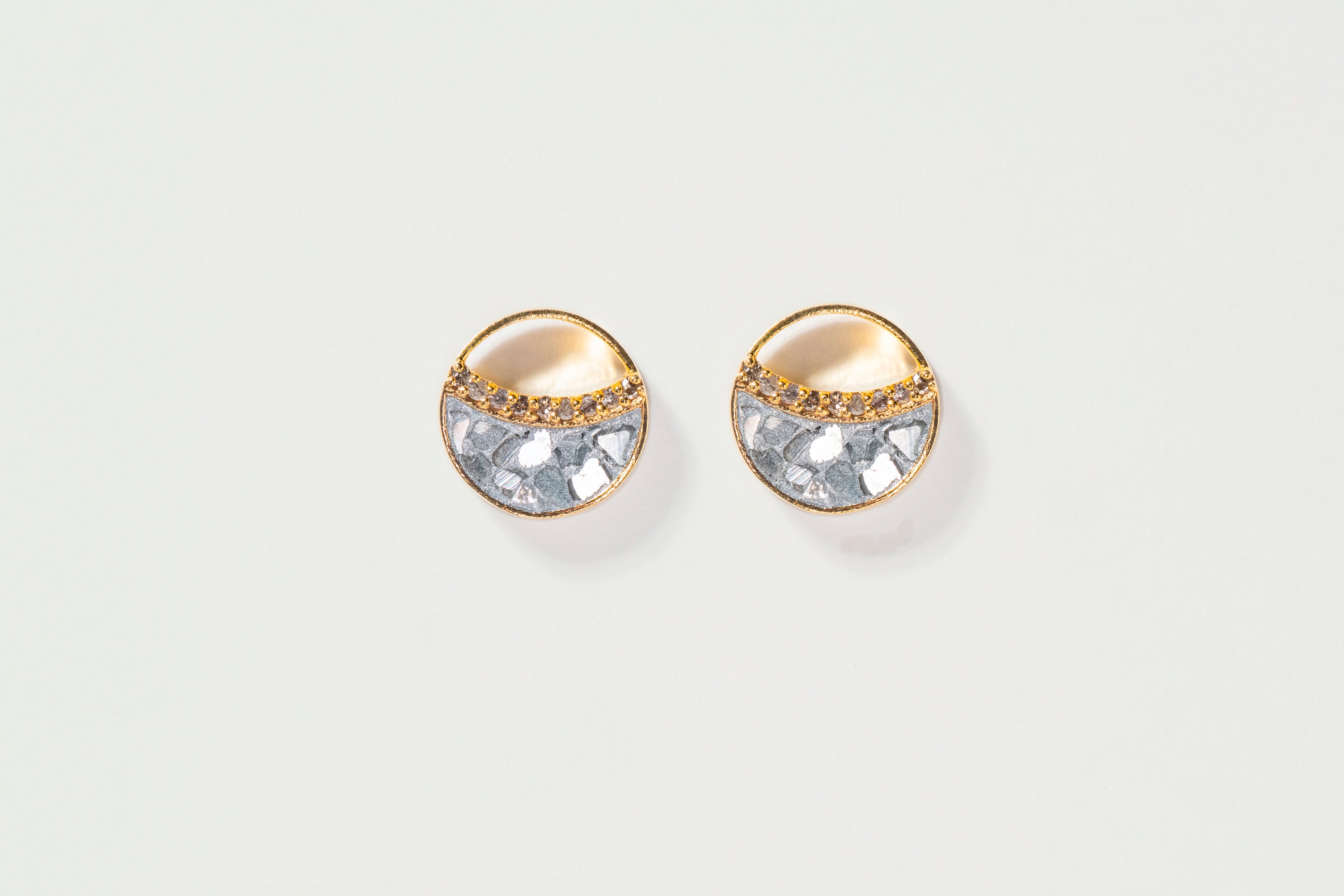 Tiid Gold Vermeil Stud Earrings