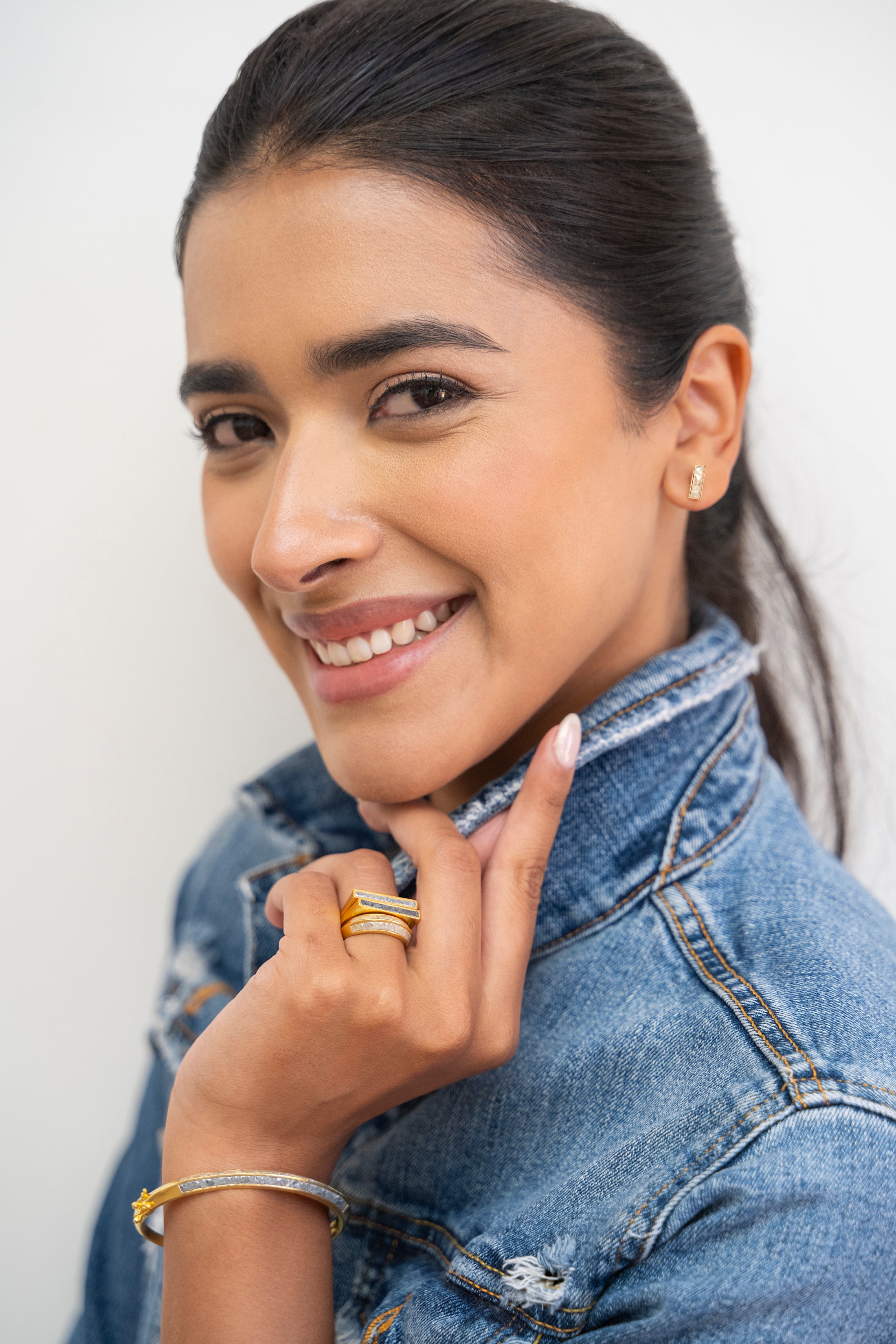 Kathryn Gold Vermeil Stud Earrings