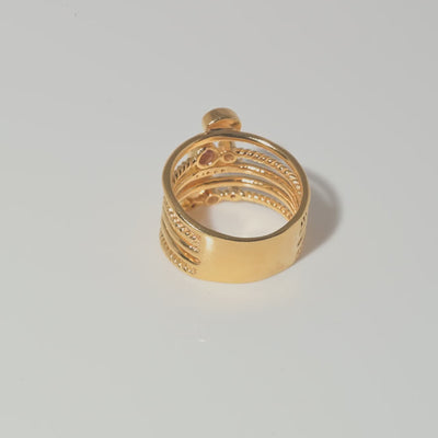 Roseus Gold Vermeil Ring Stack