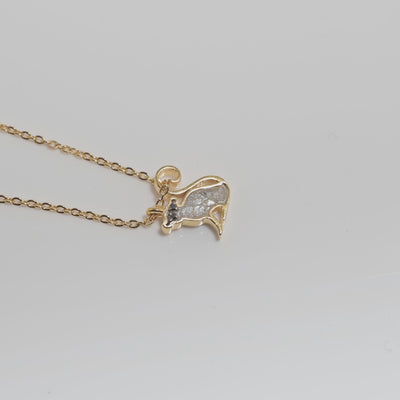 Monkey Gold Vermeil Pendant Necklace
