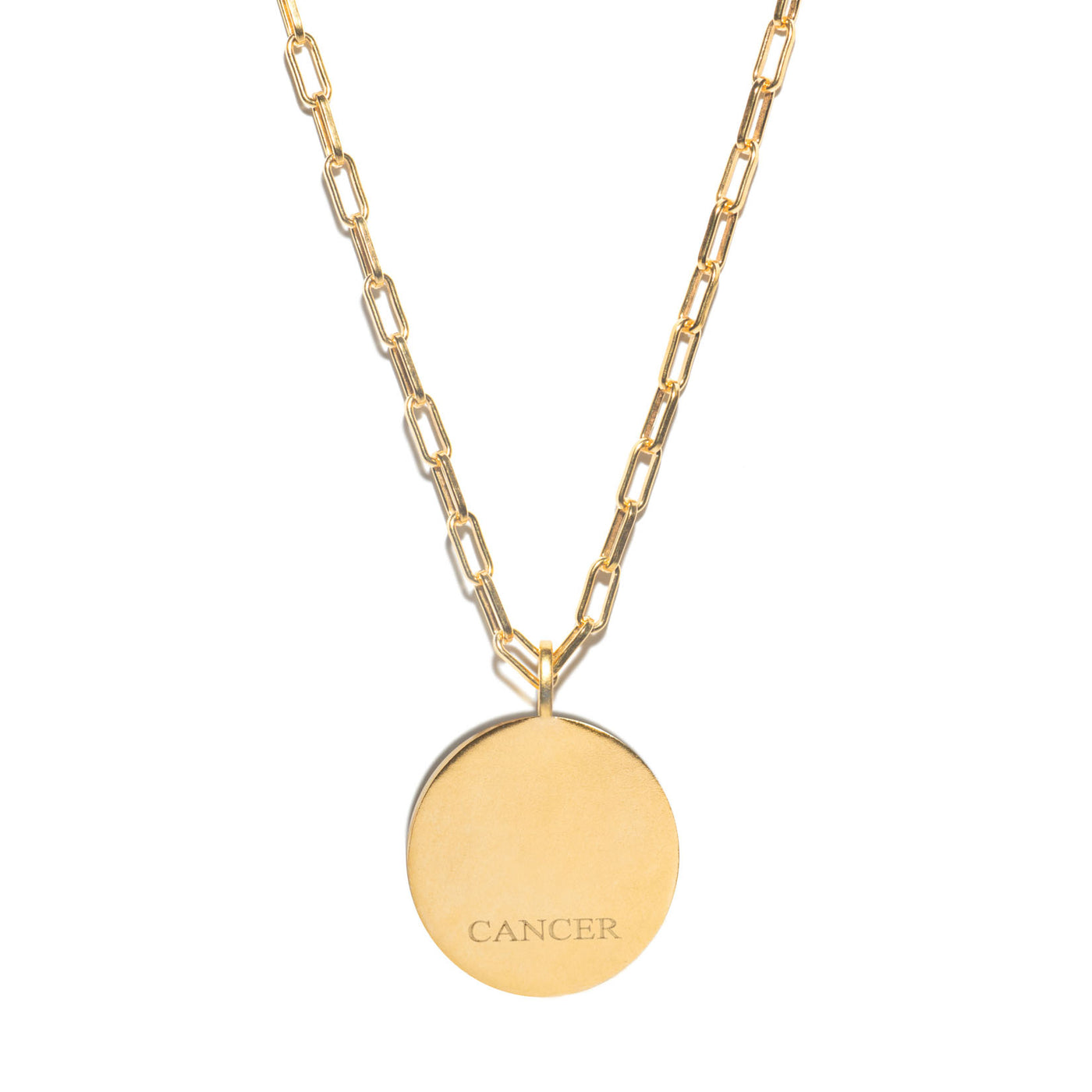 Cancer Gold Vermeil Pendant Necklace