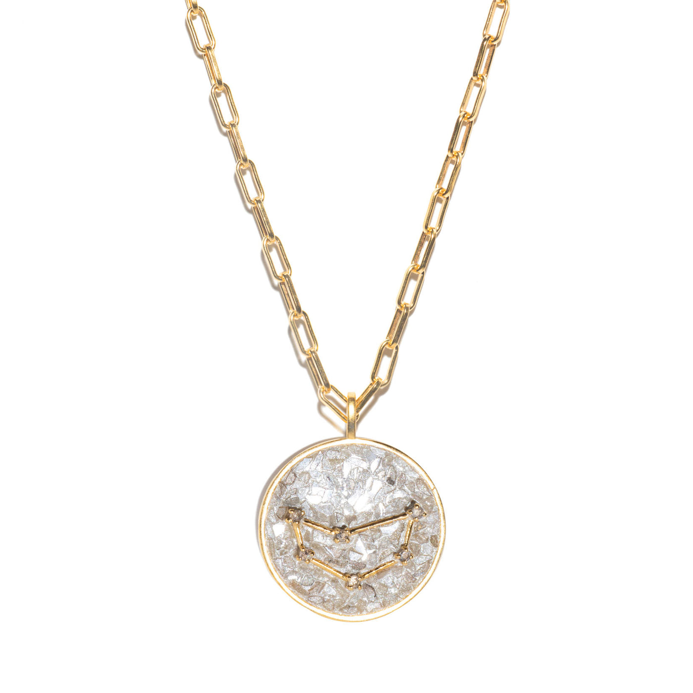 Capricorn Gold Vermeil Pendant Necklace