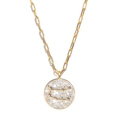 Gemini Gold Vermeil Pendant Necklace