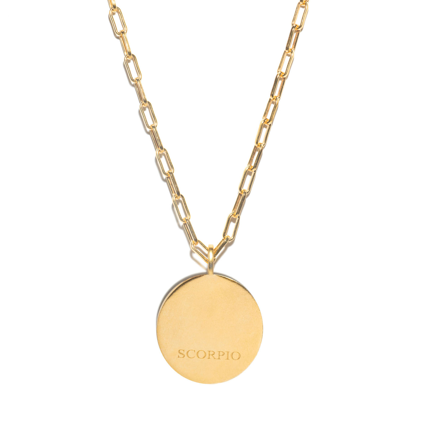 Scorpio Gold Vermeil Pendant Necklace