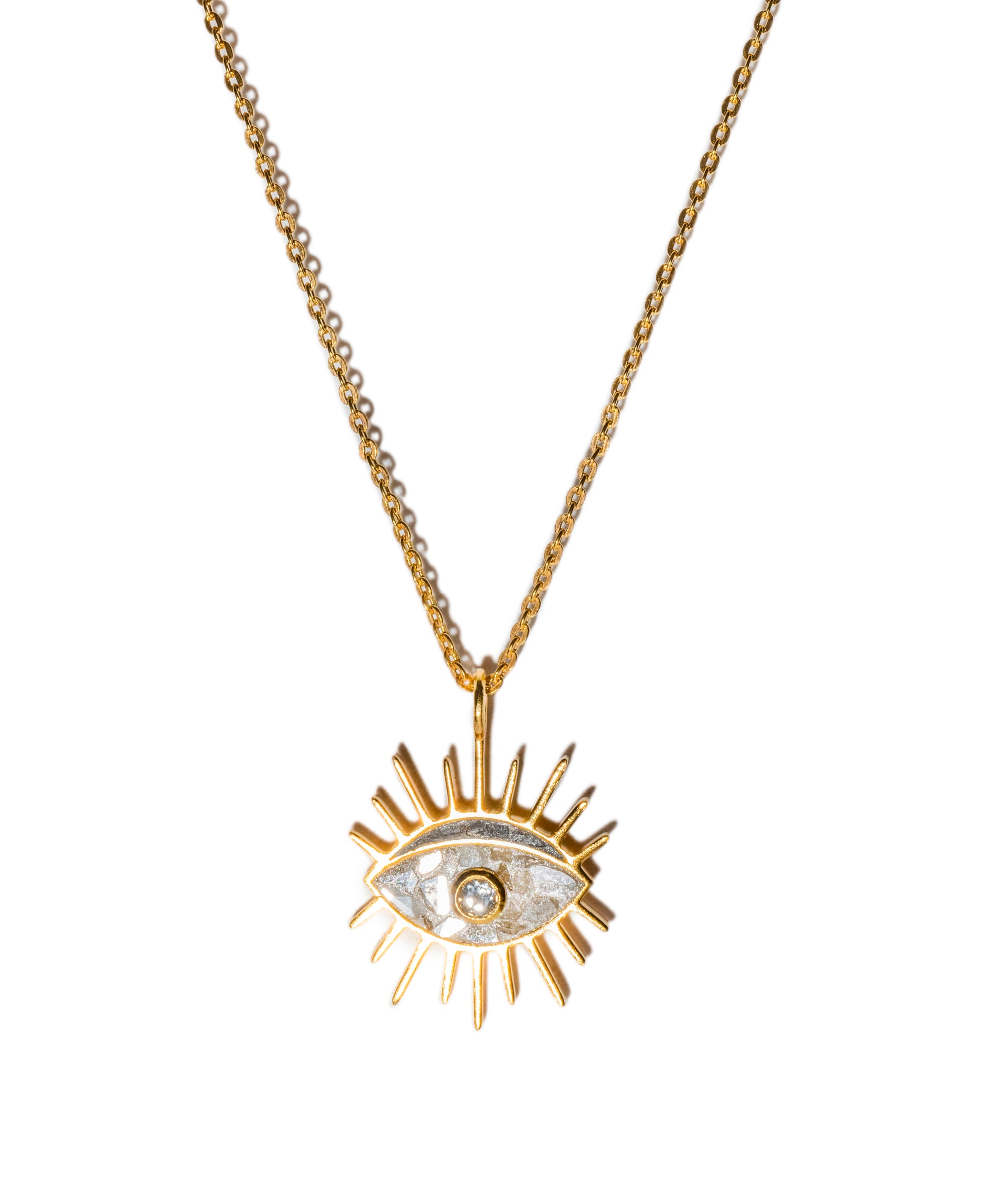 18k Vermeil Gold Third Eye Amulet Pendant – Shana Gulati Jewelry