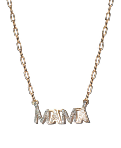 Mama Gold Vermeil Pendant Necklace I