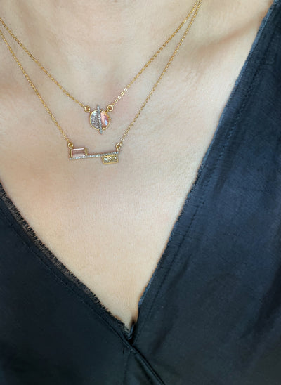 Monge Pink Tourmaline Gold Vermeil Pendant Necklace