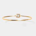Nava  Square Gold Vermeil Bangle Bracelet