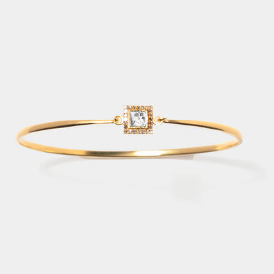 Nava  Square Gold Vermeil Bangle Bracelet