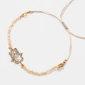 Hamsa Beaded Gold Vermeil Bracelet