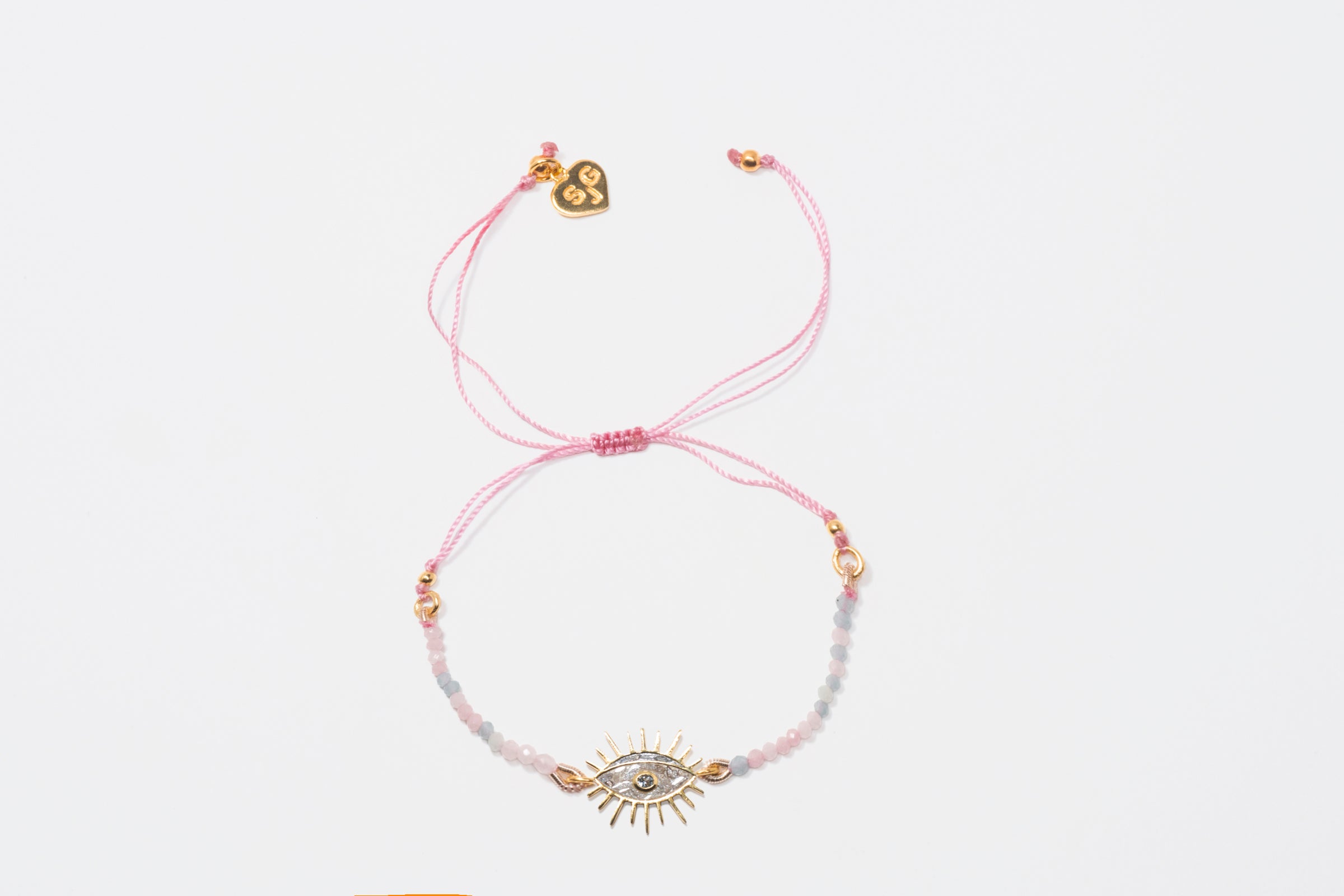 Evil Eye Beaded Gold Vermeil Bracelet