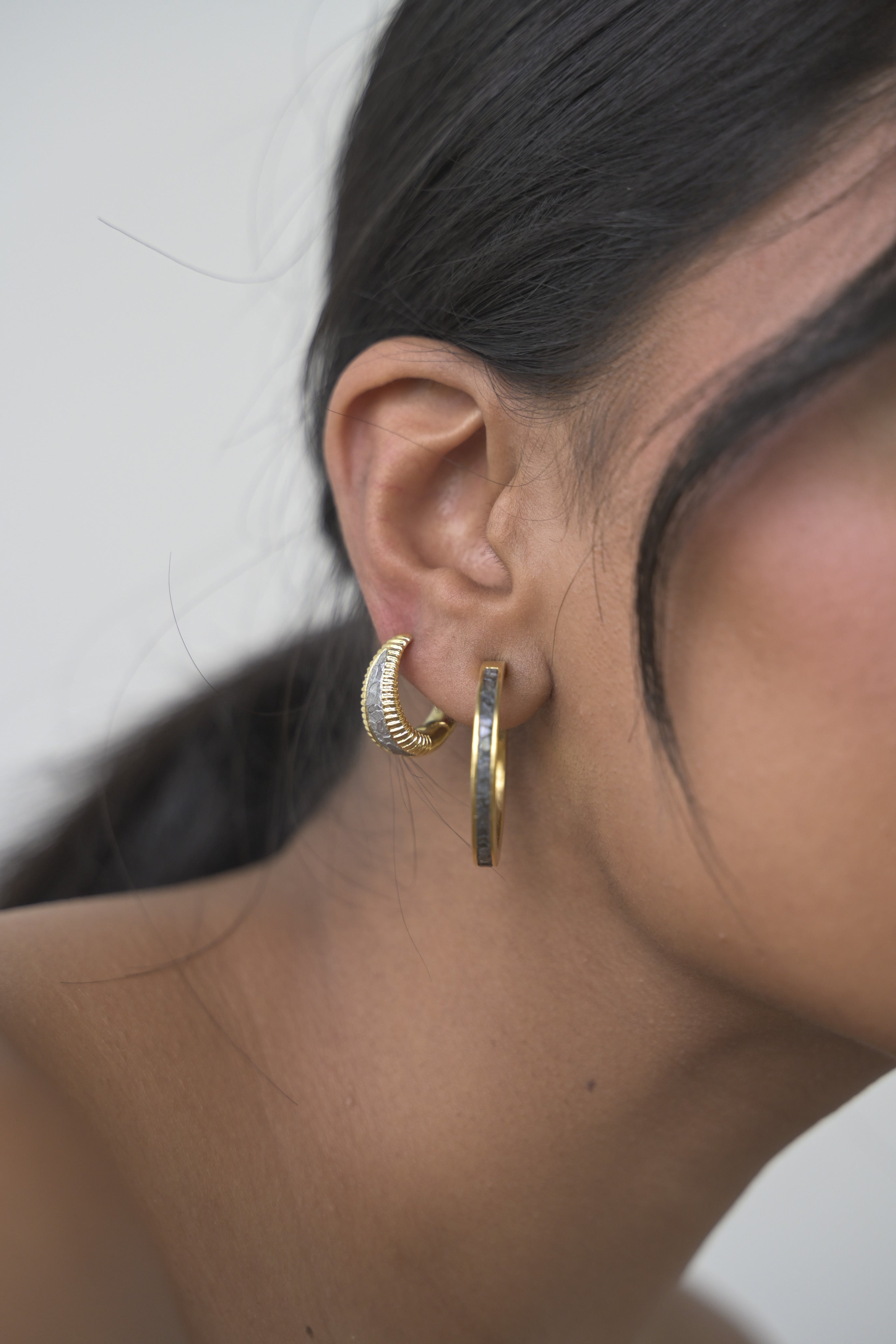Hapur Medium Gold Vermeil Hoop Earrings
