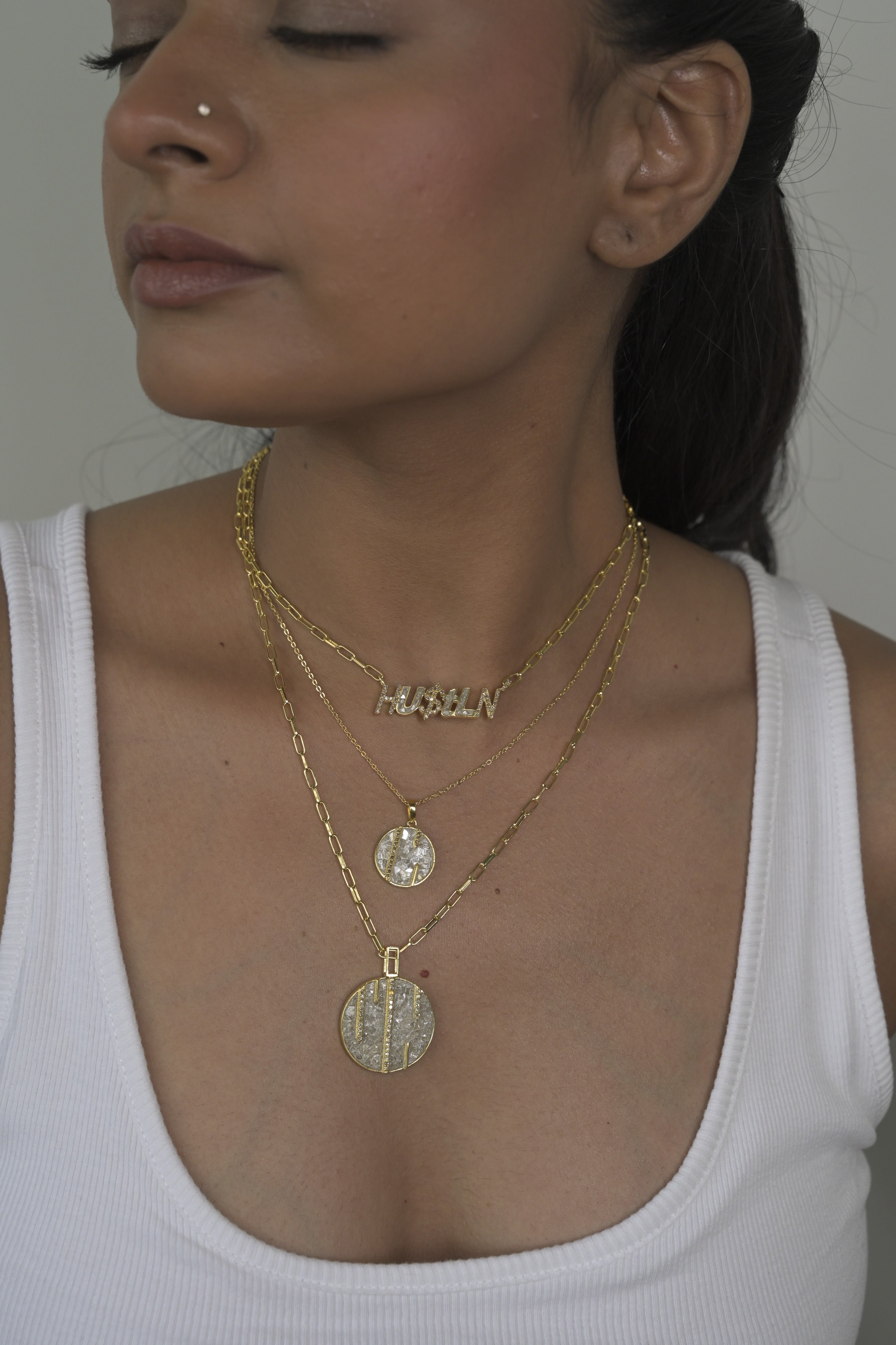 Hustln' Gold Vermeil Pendant Necklace