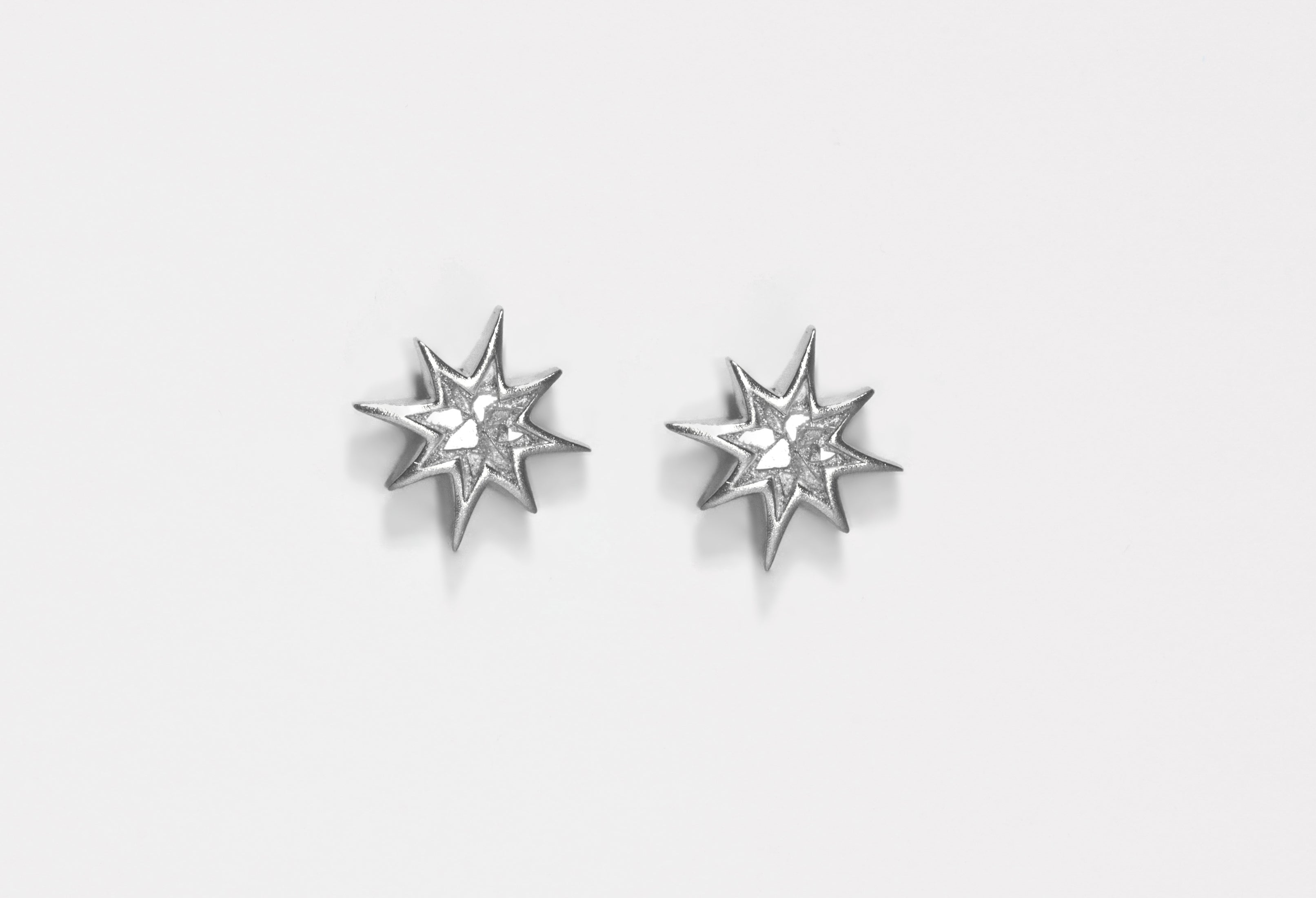 Mini Nash Oxidized Stud Earrings