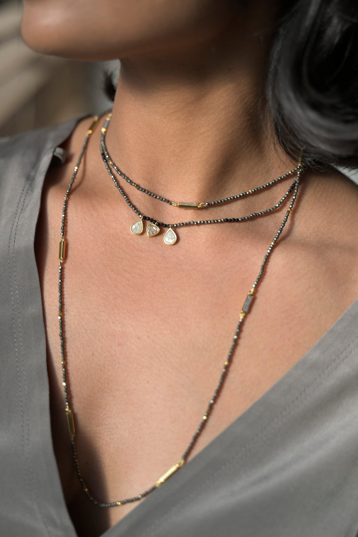 Wythe Gold Vermeil Pyrite Necklace