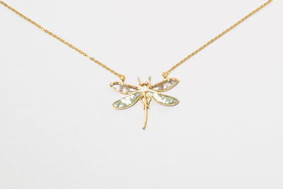 Dragonfly Gold Vermeil Pendant Necklace