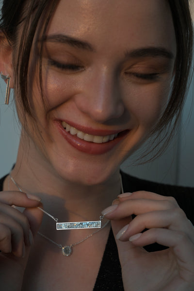 Rosera Oxidized Silver Pendant Necklace