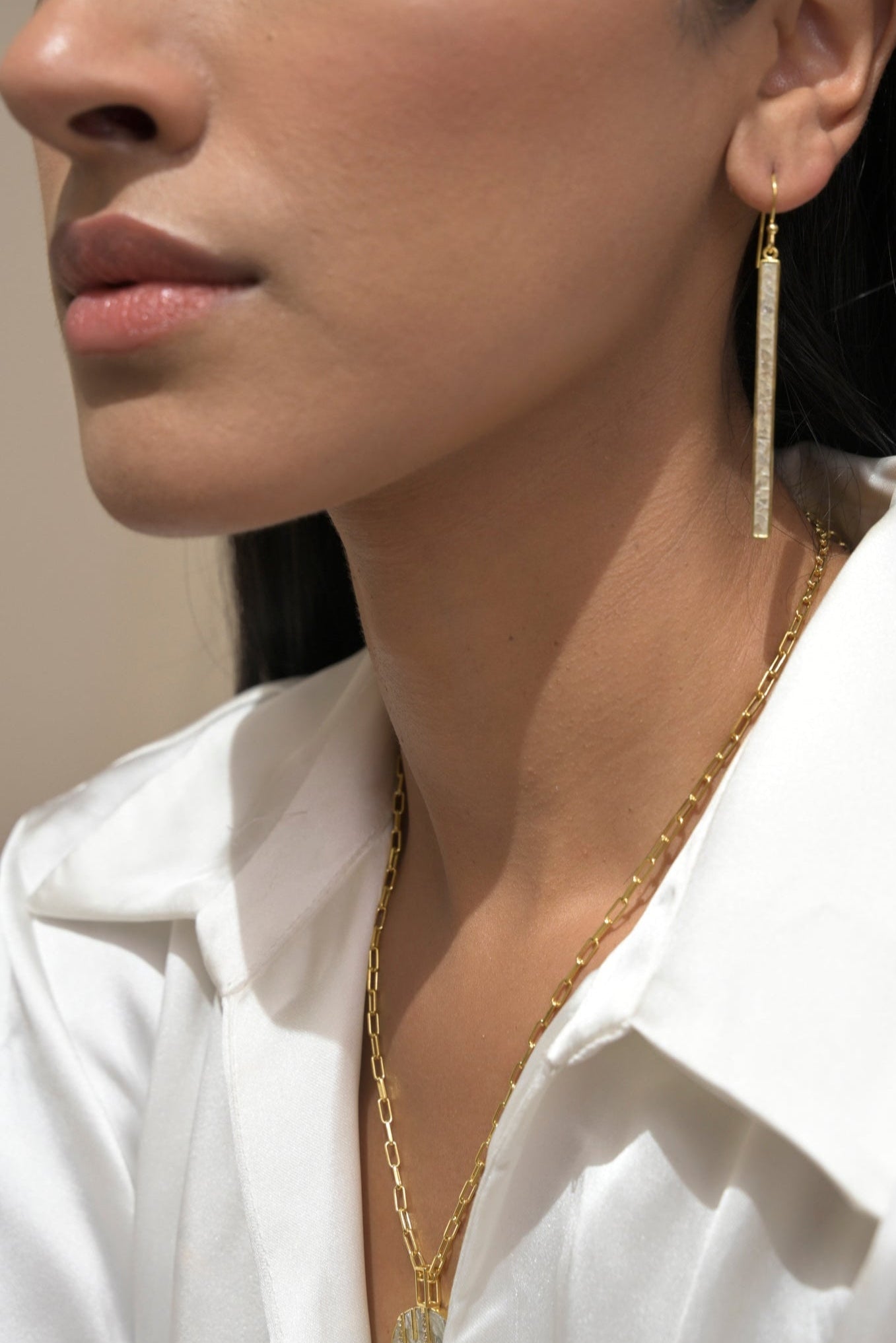 Miladi Large Gold Vermeil Earrings