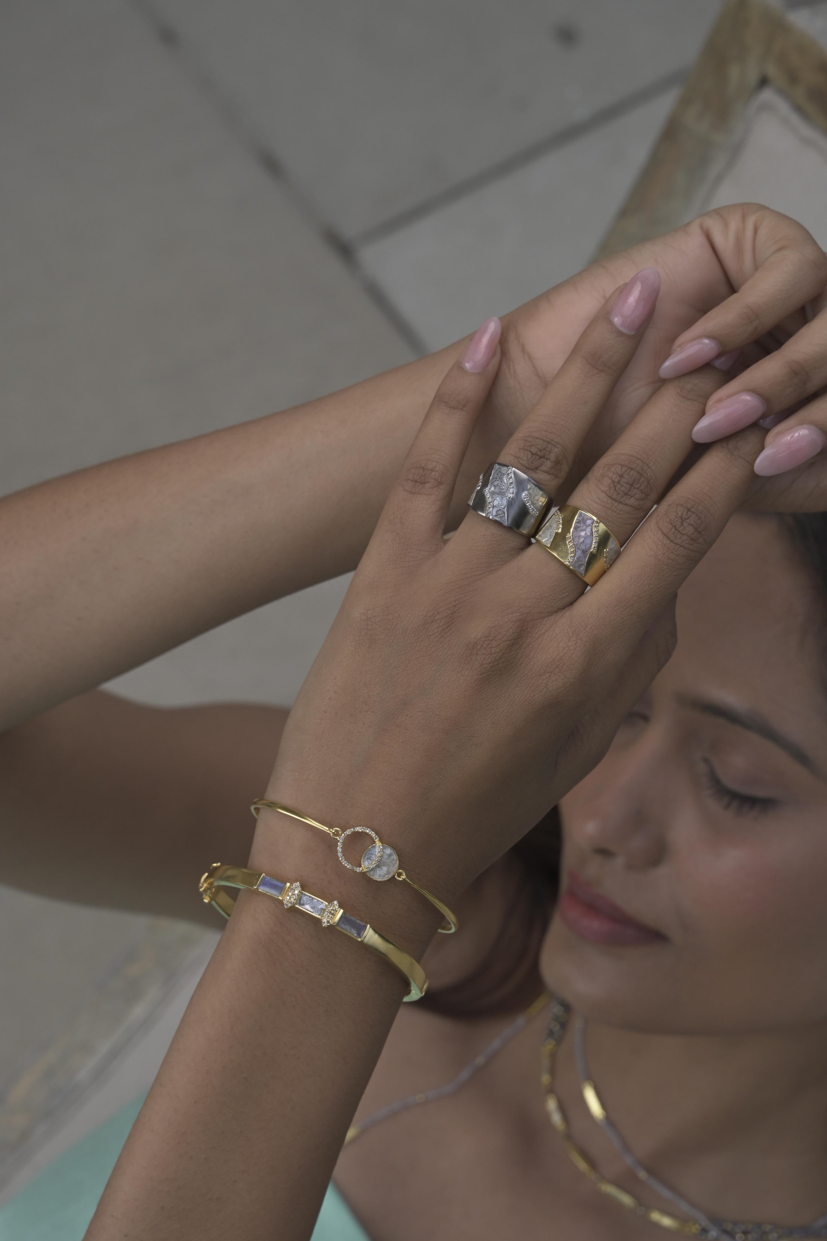 Krish Oxidized Silver Ring