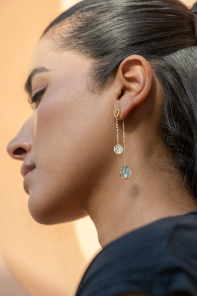 Arata Gold Vermeil Slider Earrings